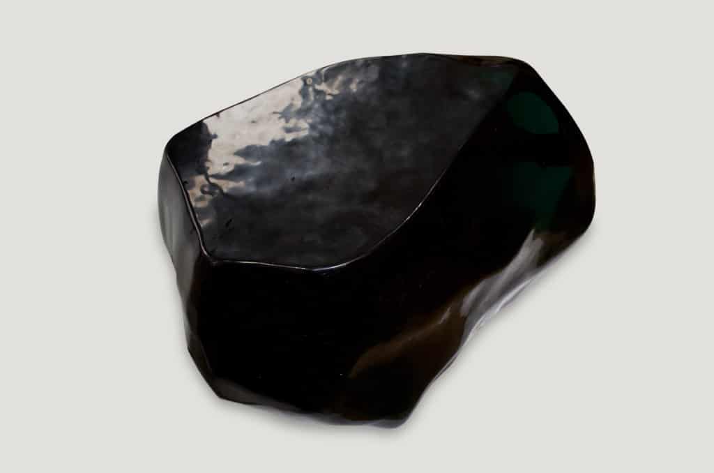 Obsidian Volcanic Glass Coffee Table or Side Table 46BG Andrianna Obsidian Volcanic Glass Coffee Table or Side Table 46BG Andrianna