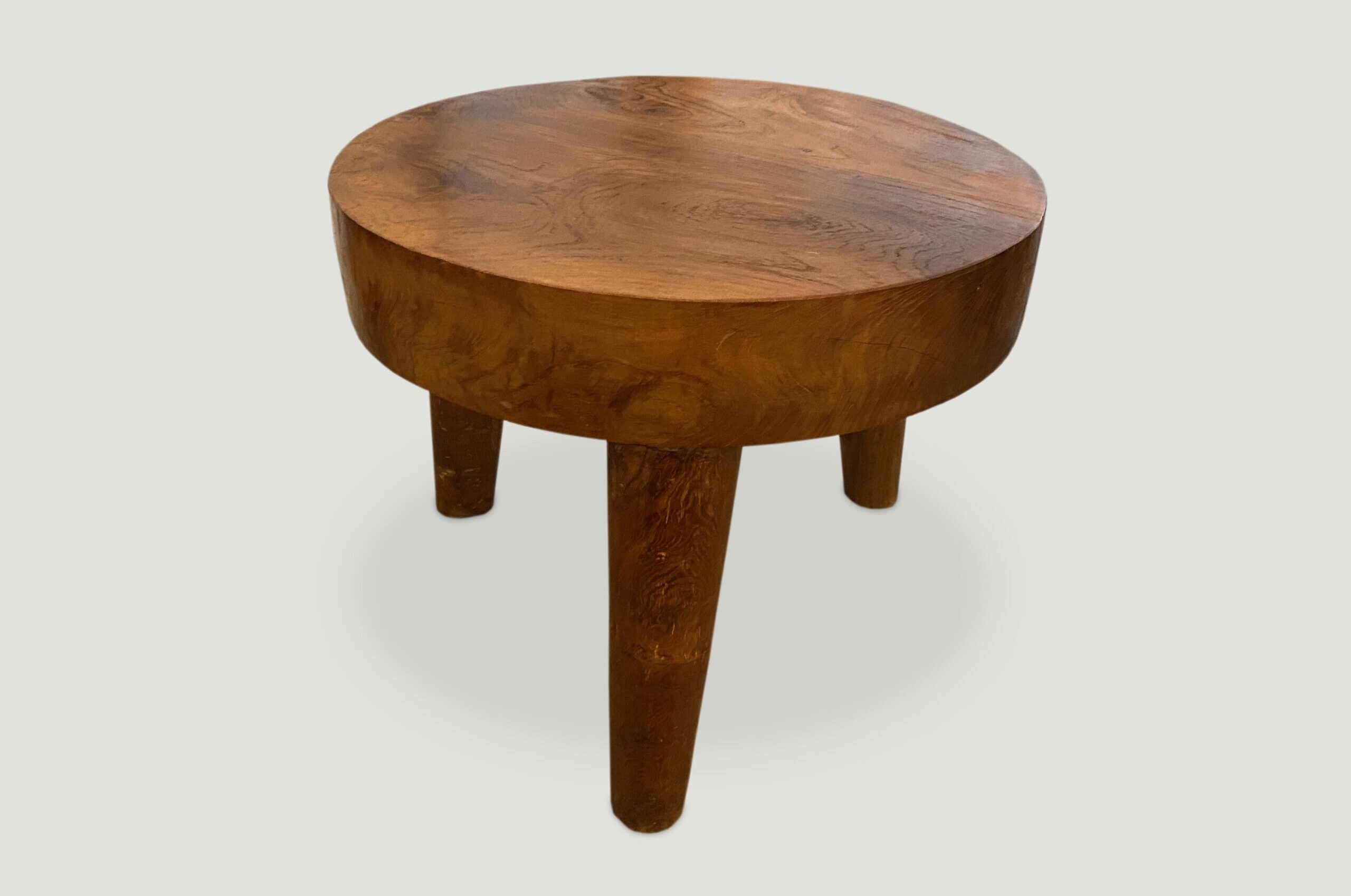 mid century style teak side table