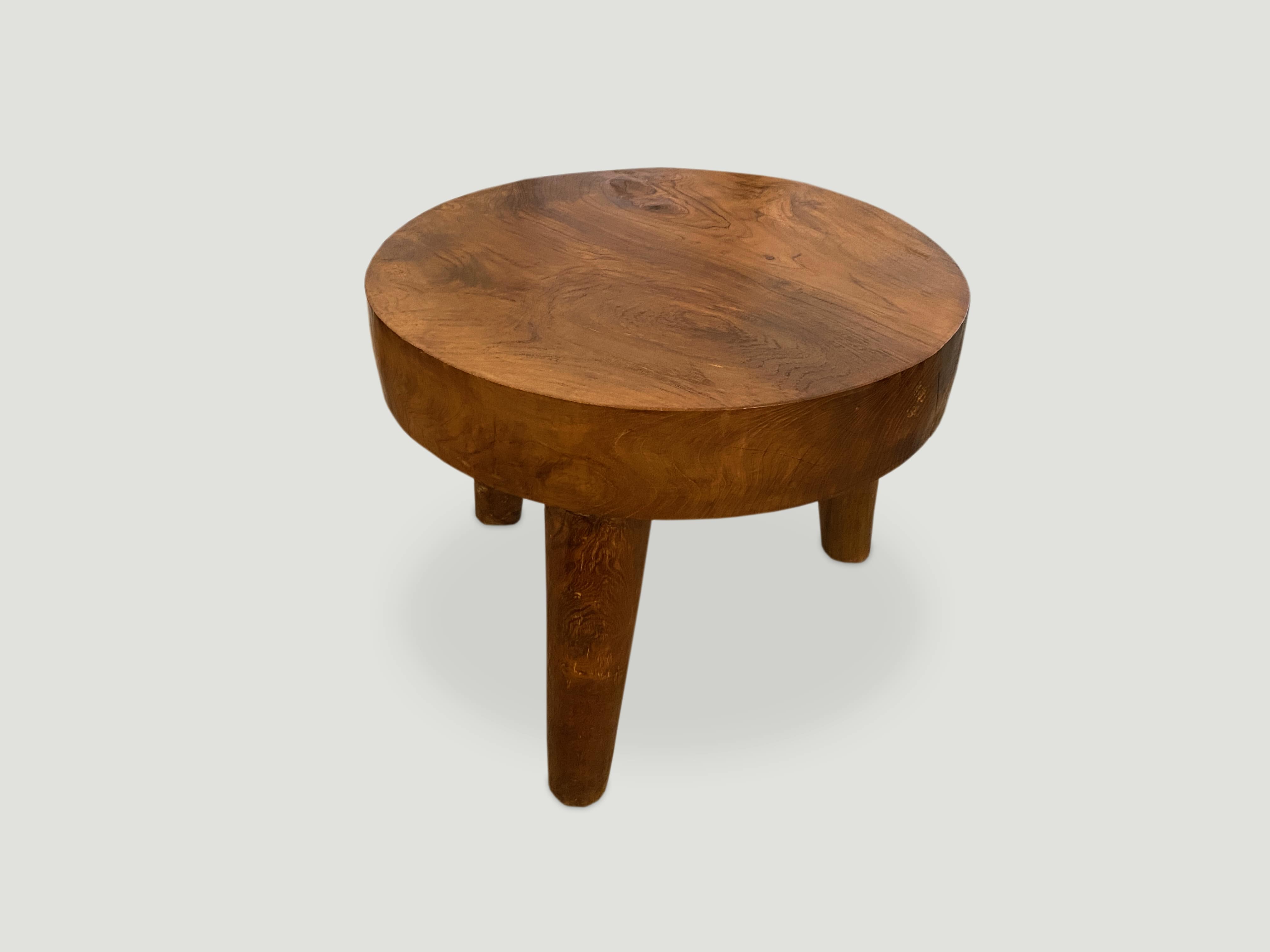 mid century style teak side table