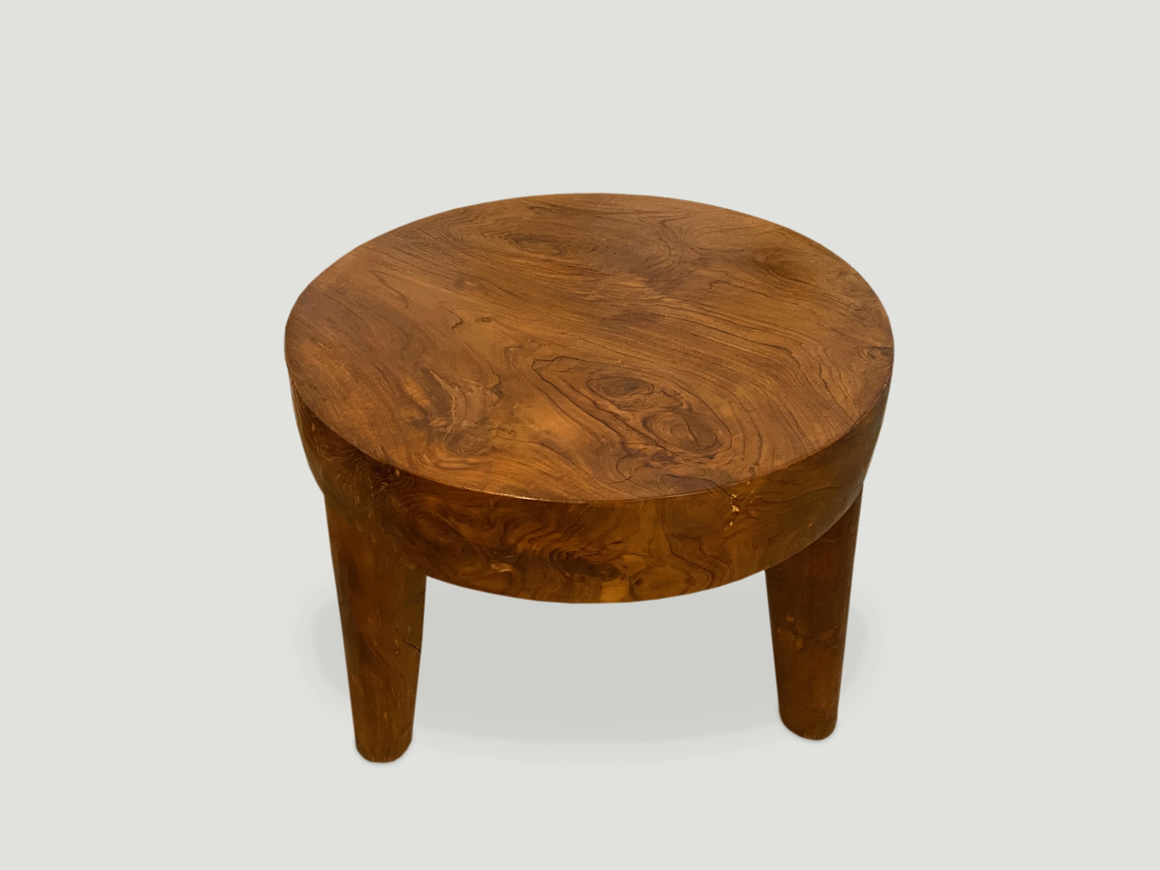 mid century style teak side table