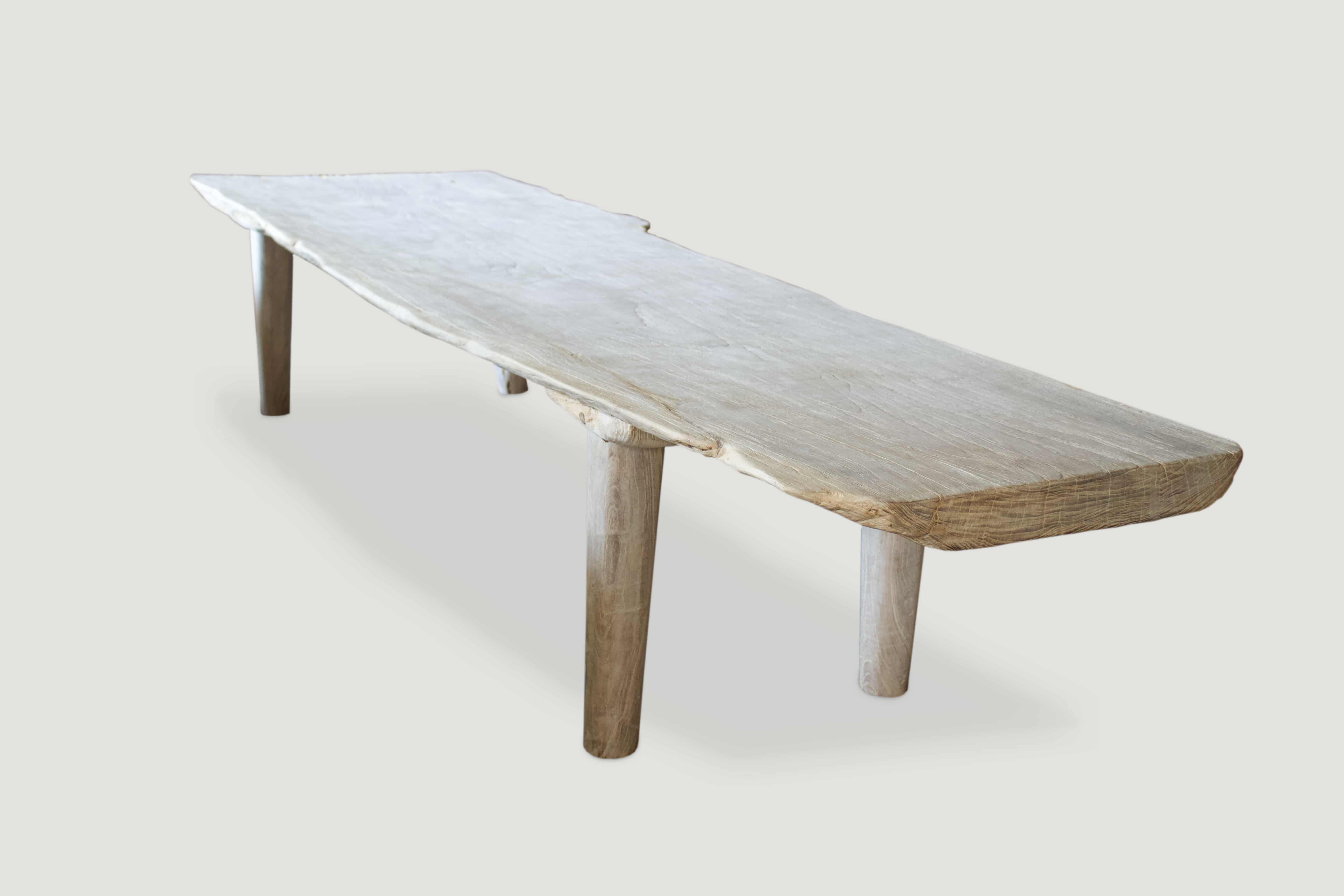 minimalist teak coffee table or bench