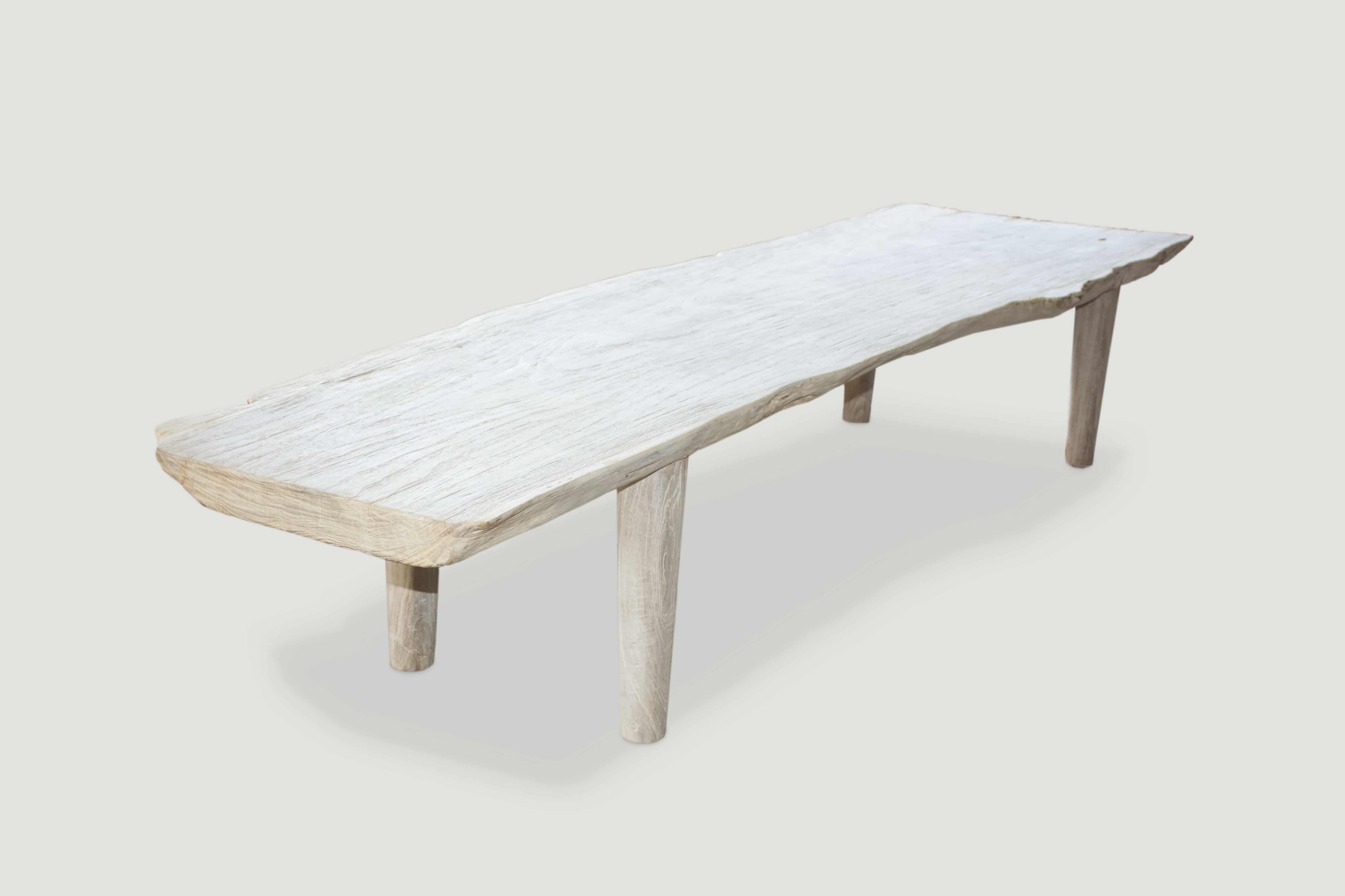 minimalist teak coffee table or bench