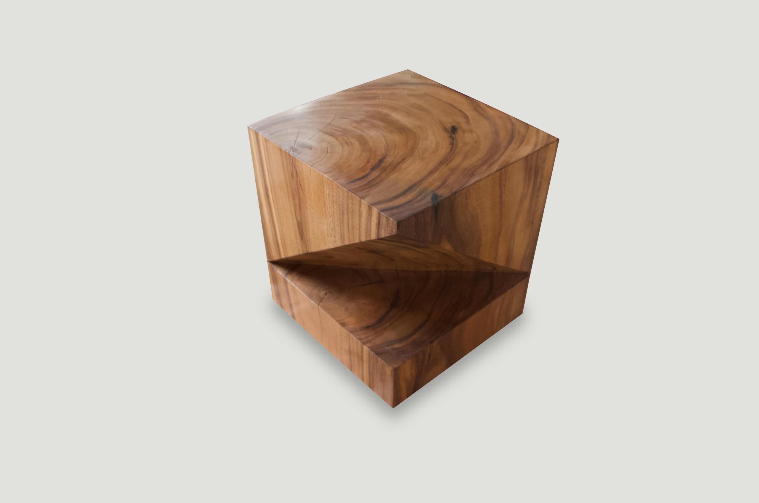 wooden origami side table