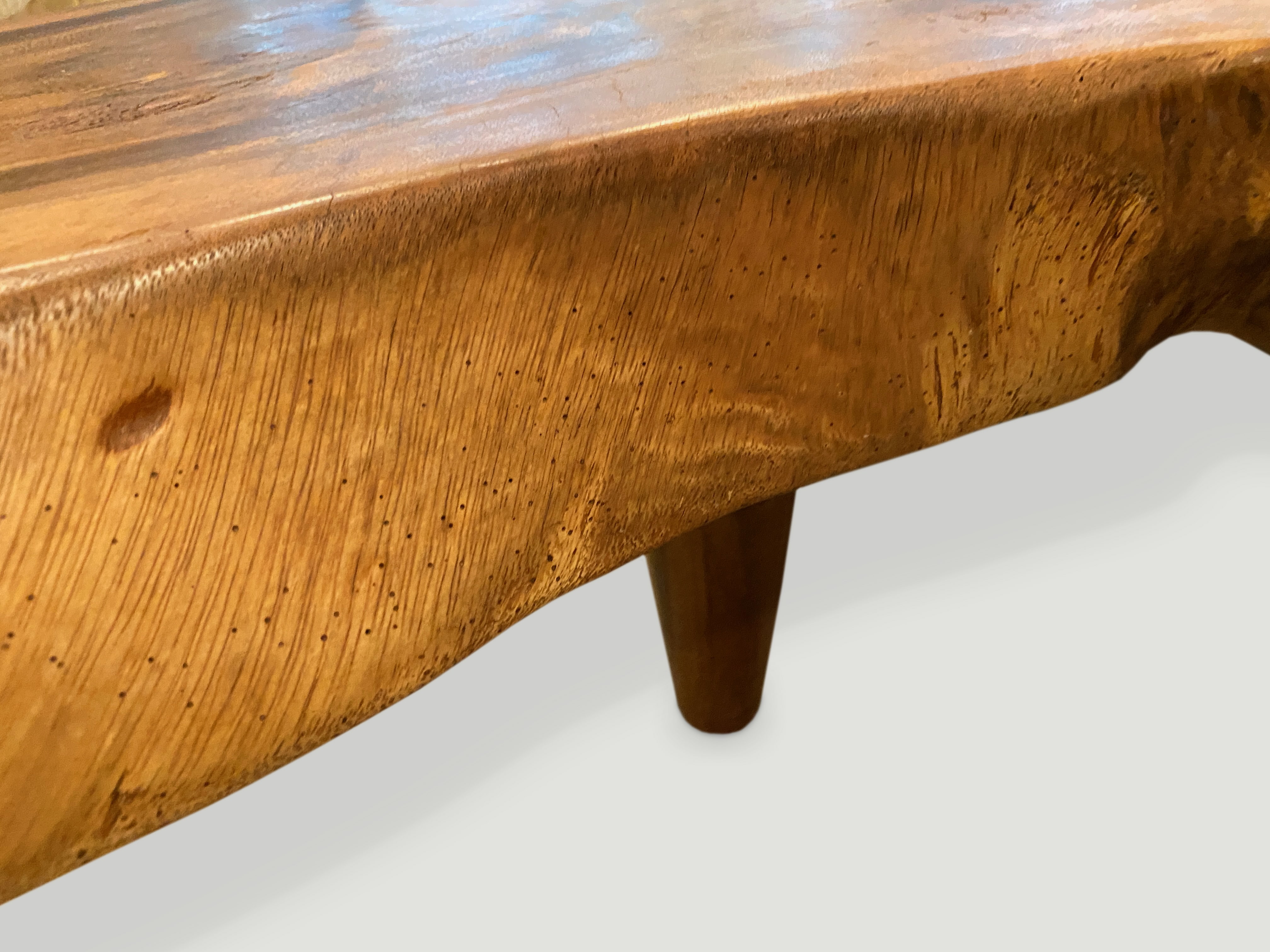 amorphous suar wood coffee table