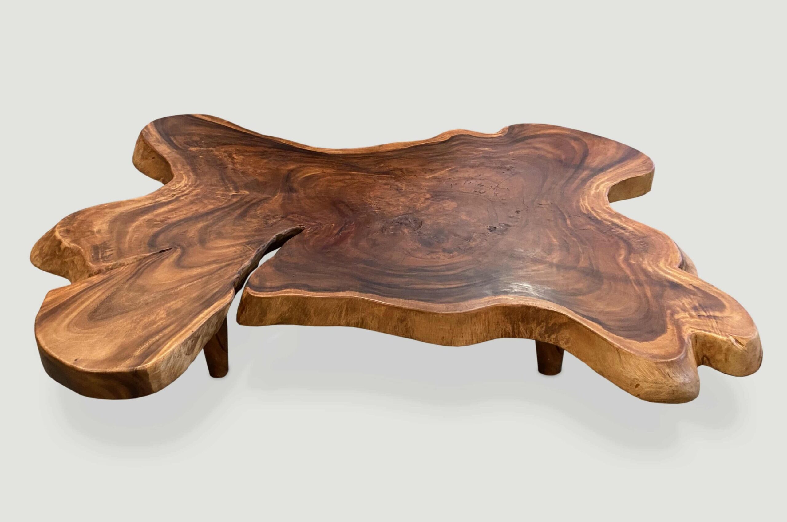 amorphous suar wood coffee table