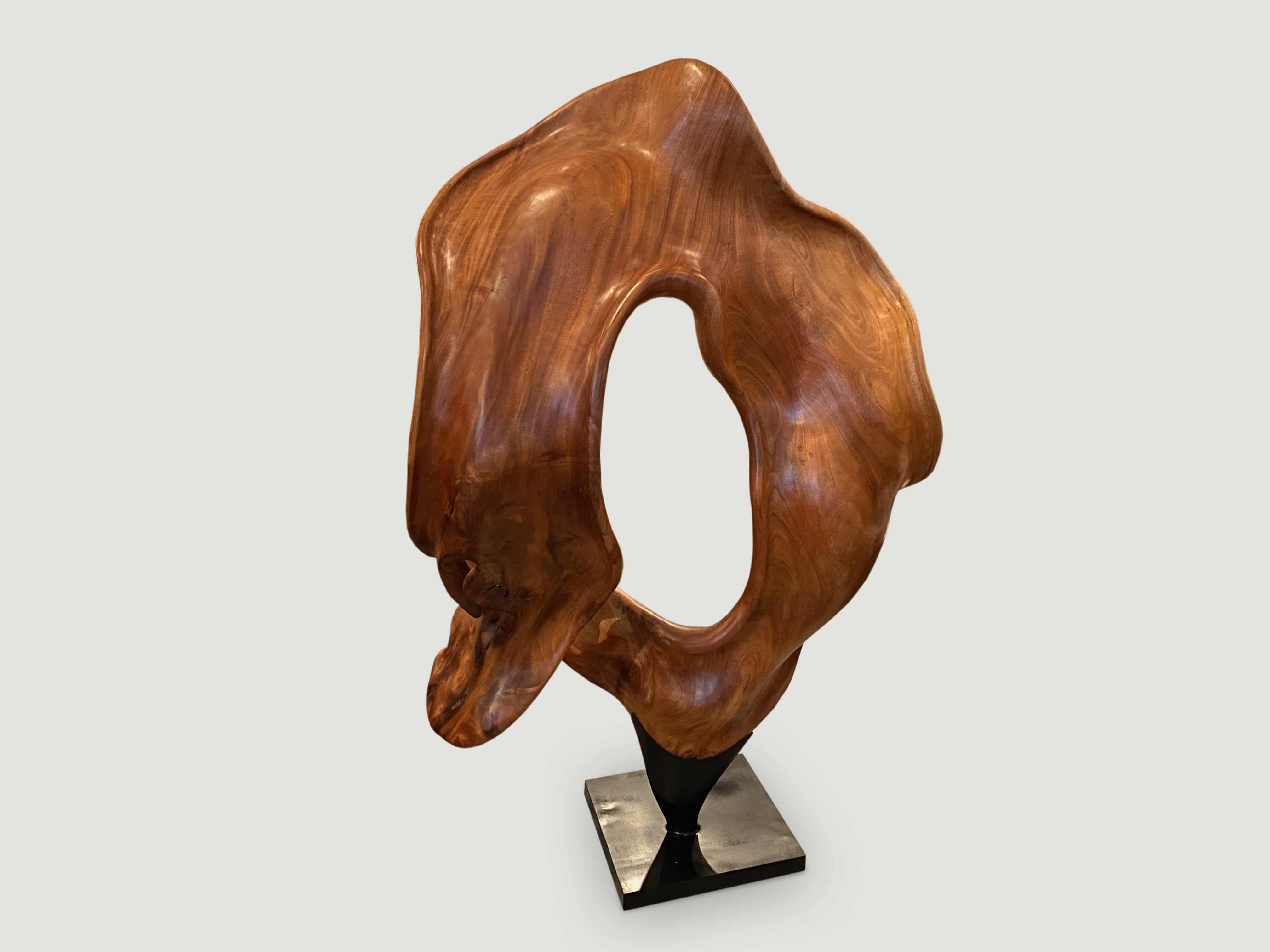 mahogany wood sculpture
