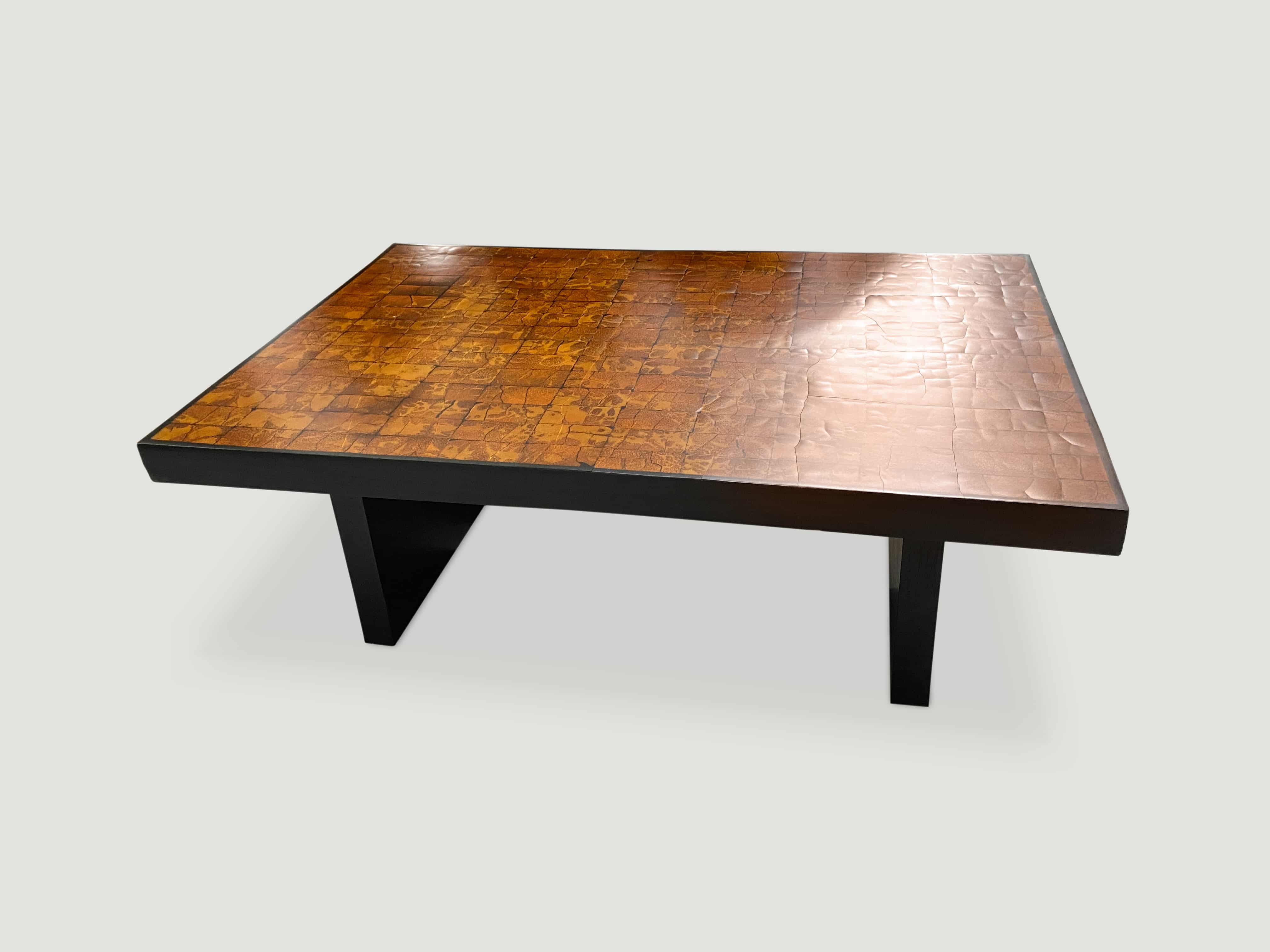cracked coconut shell coffee table