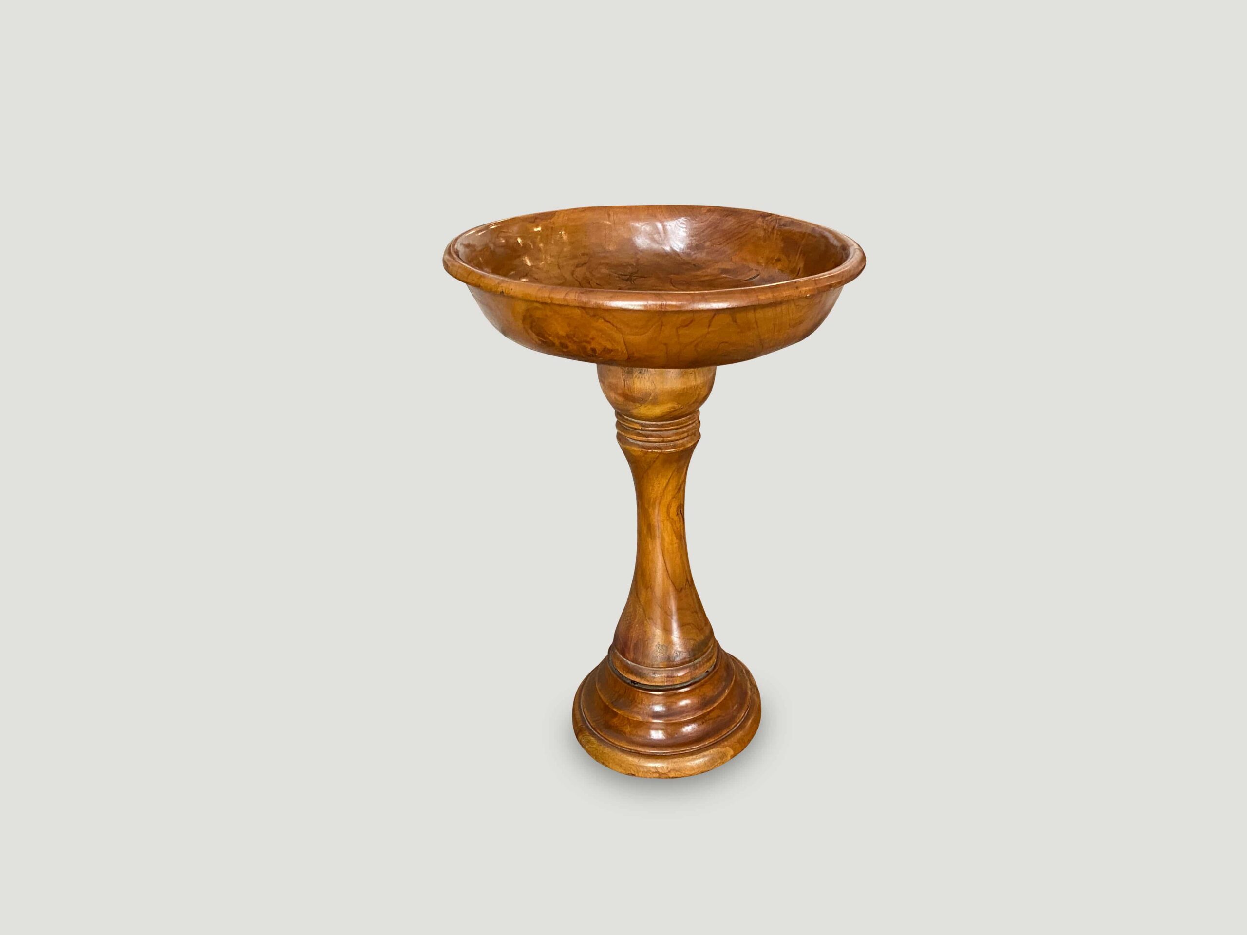 teak wood offering tray