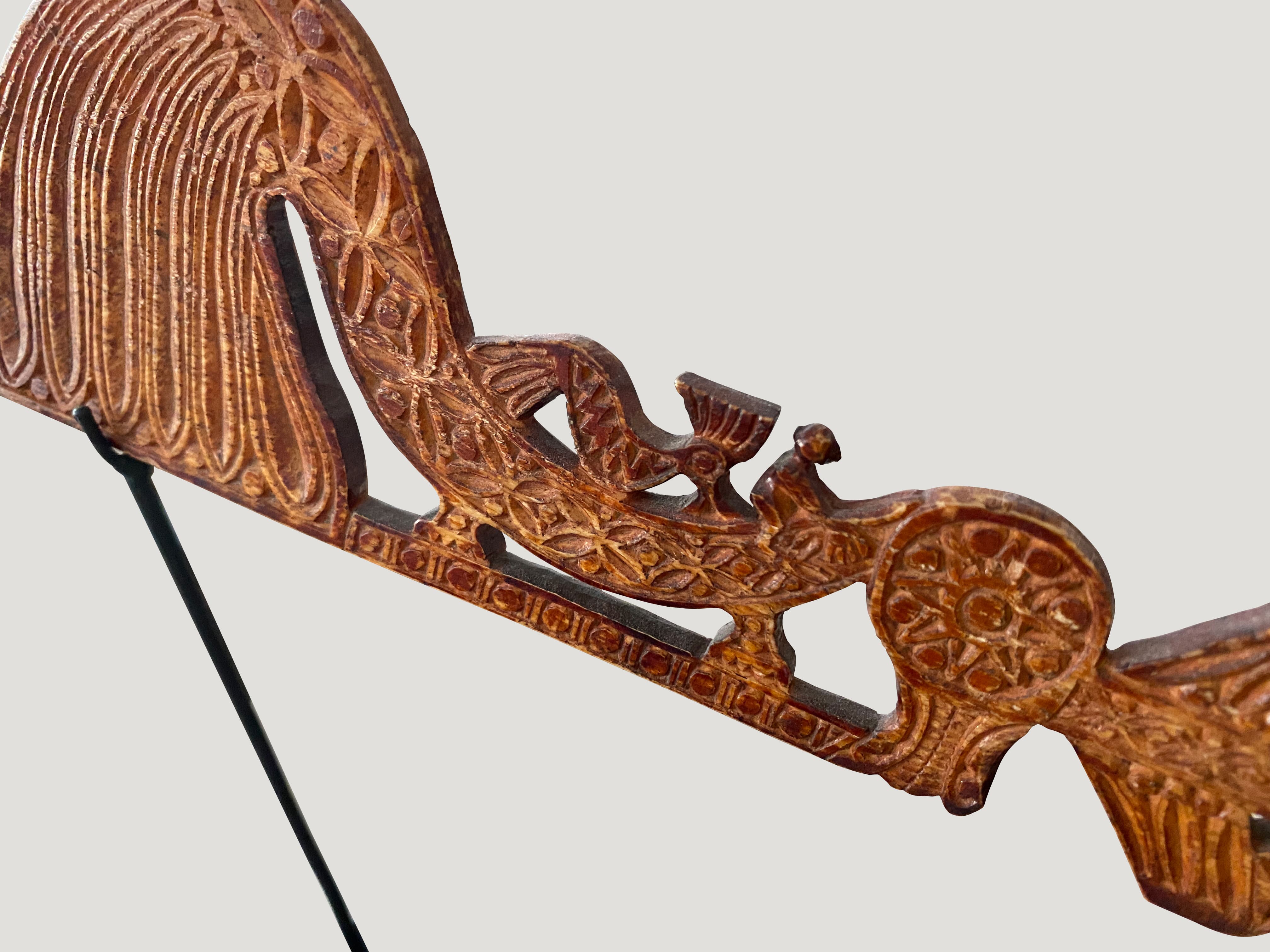 MUSEUM QUALITY HAND CARVED LADLE