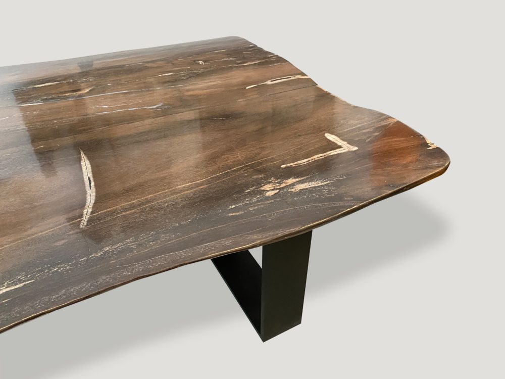 petrified wood table top kitchen table