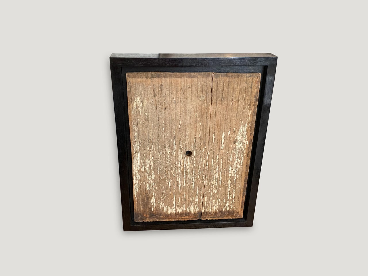 framed antique hand carved panel