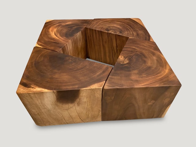 RECLAIMED WOOD MODULAR COFFEE TABLE OR SIDE TABLES