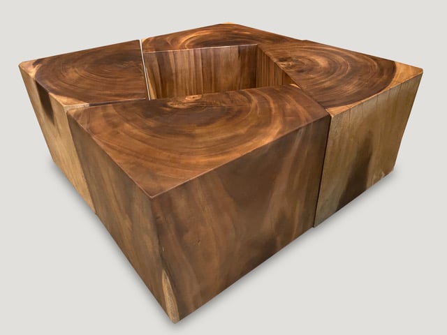 RECLAIMED WOOD MODULAR COFFEE TABLE OR SIDE TABLES