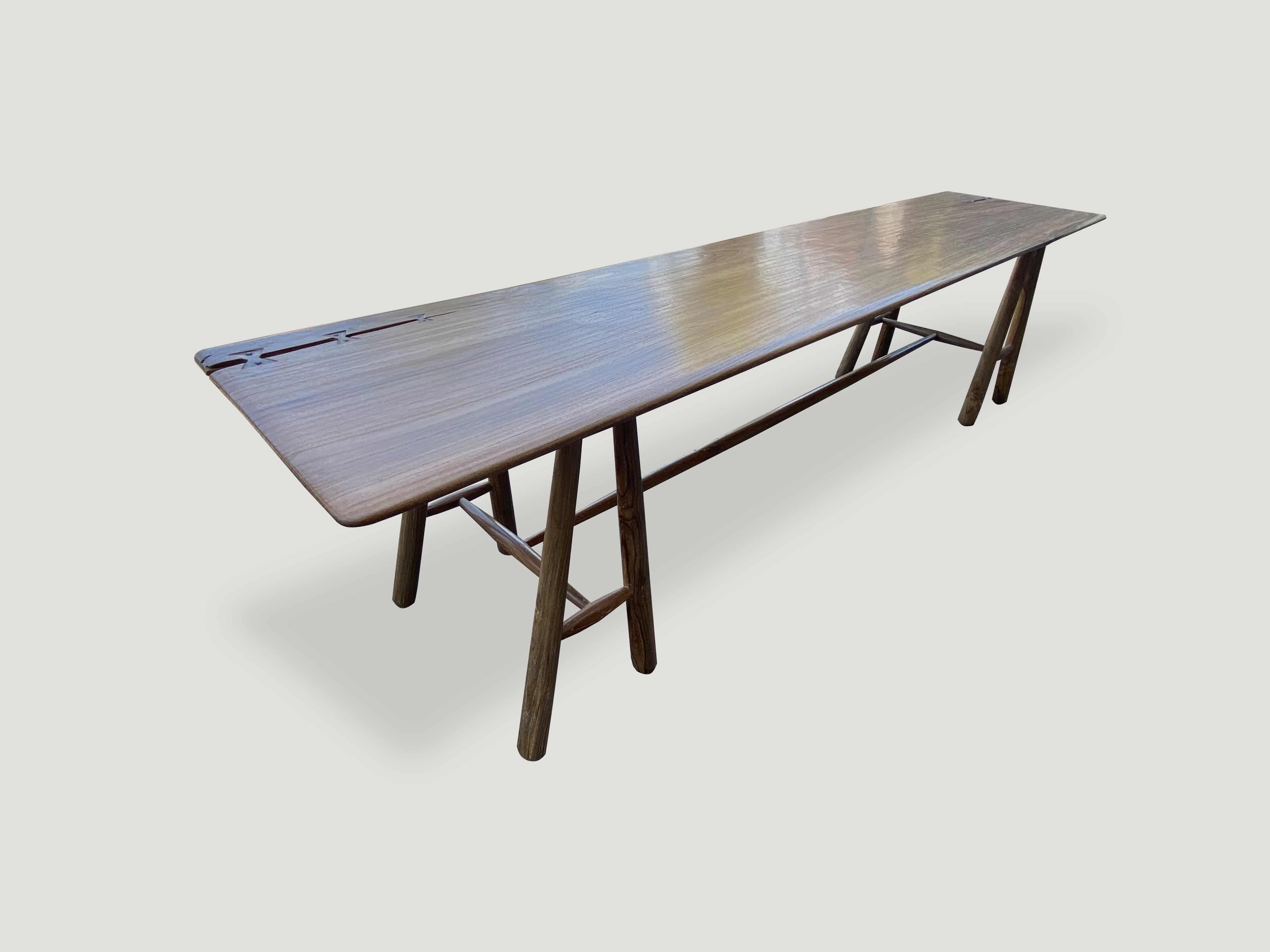 mid century couture console table