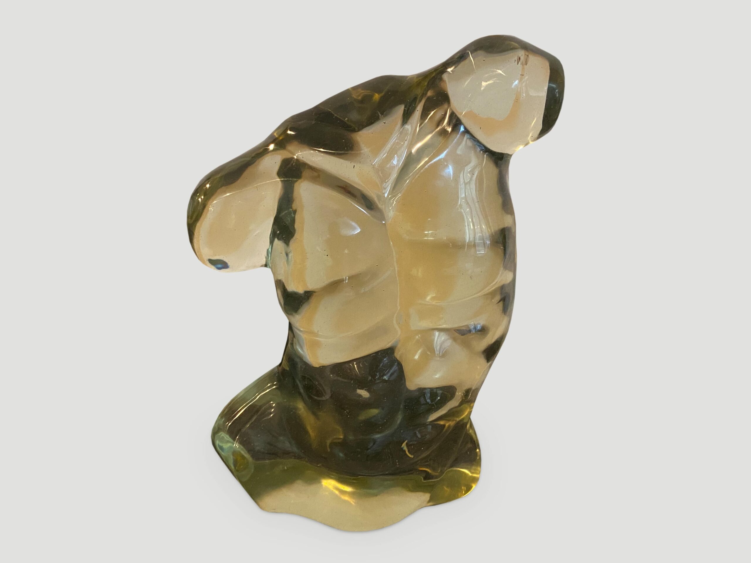 glass male torso