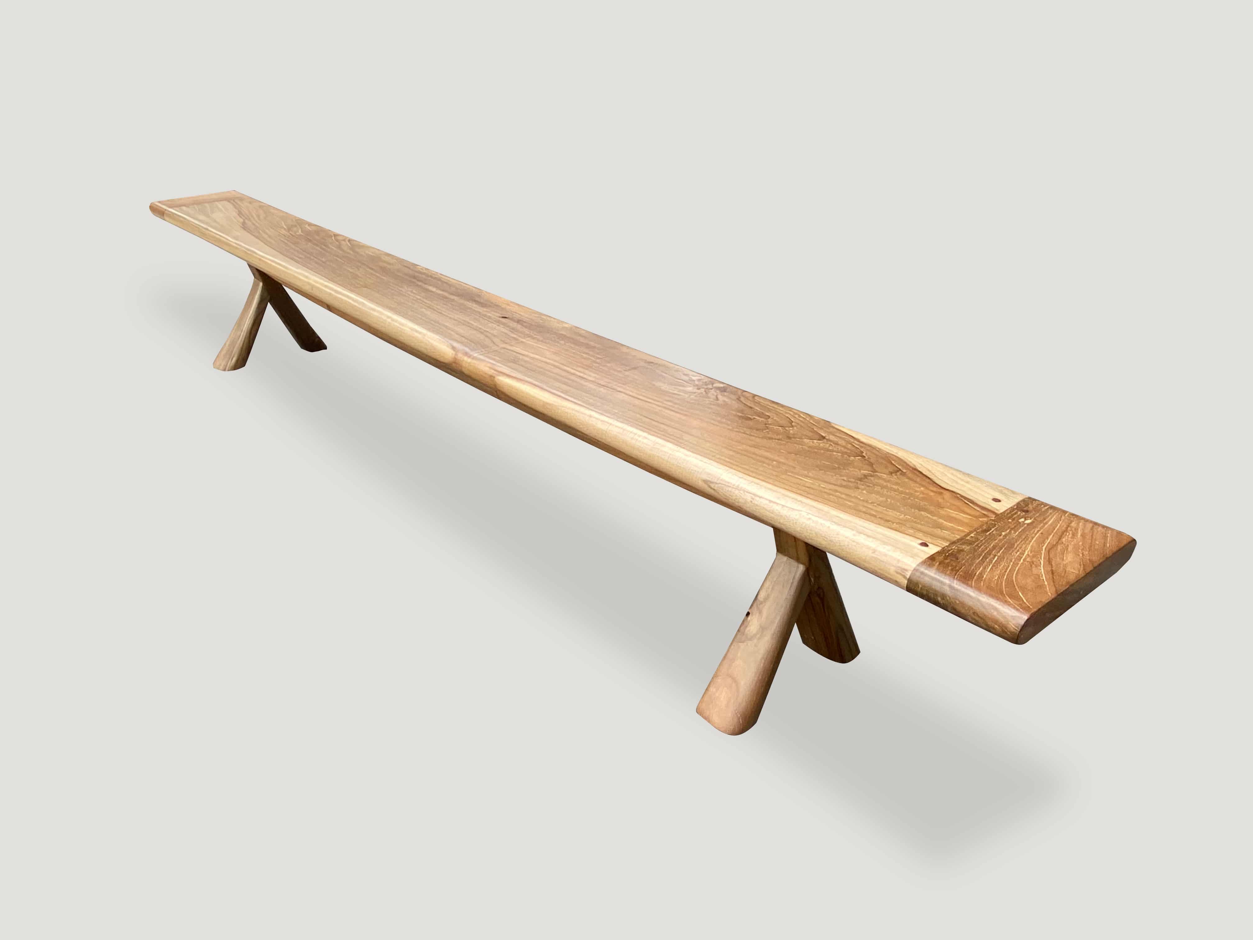 mid century couture long bench