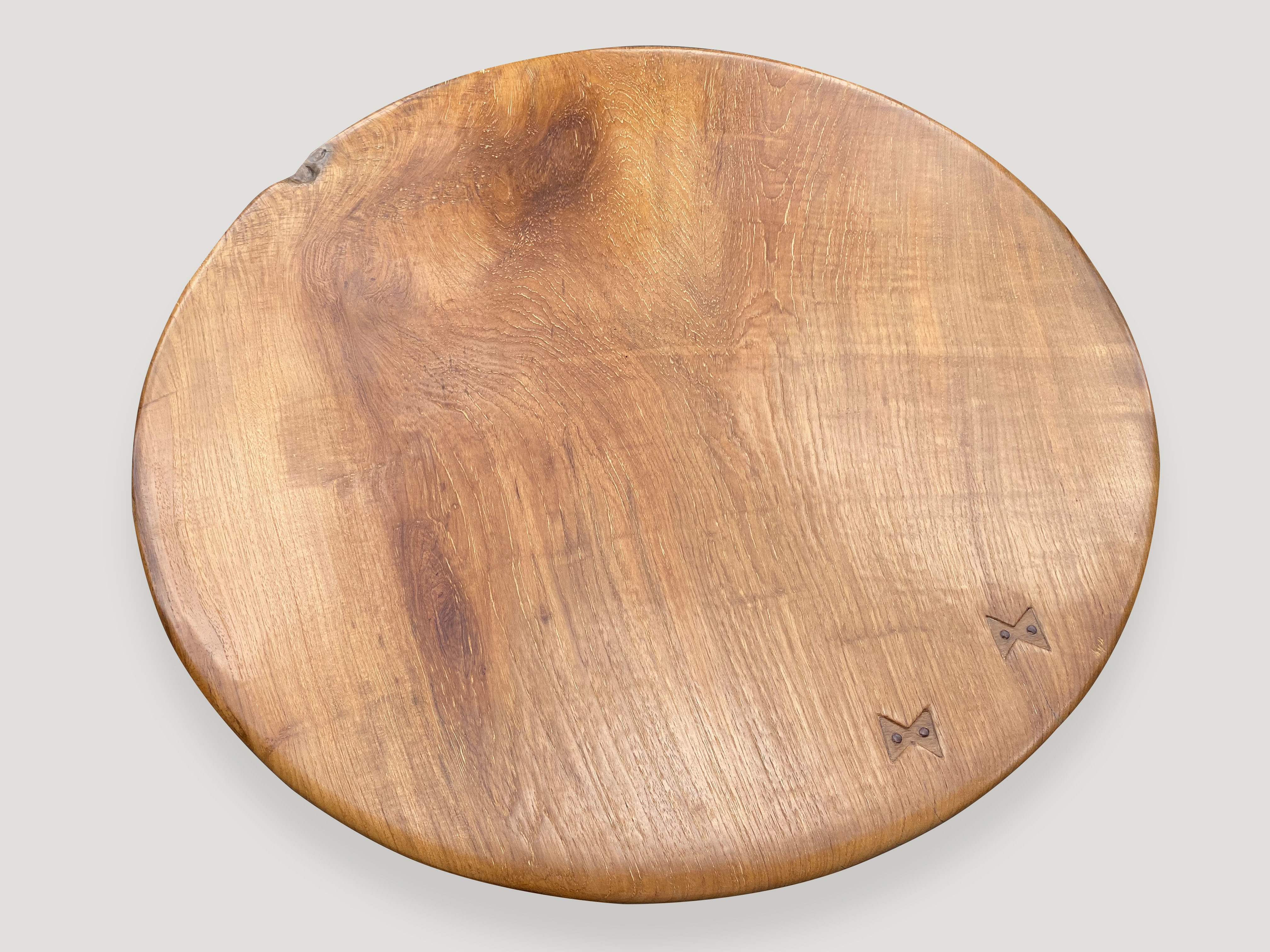 round table with butterflies inlaid