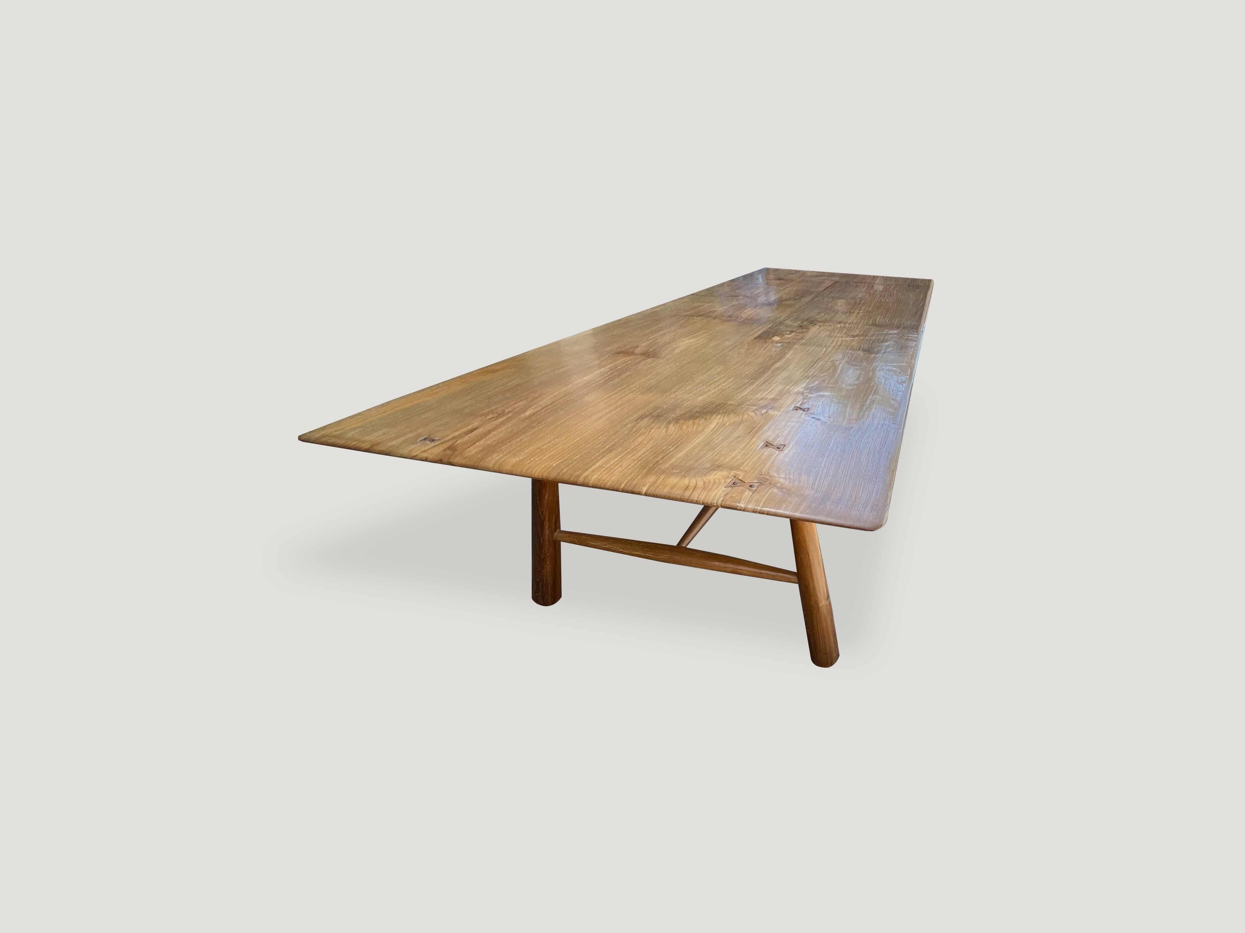 mid century couture teak dining table