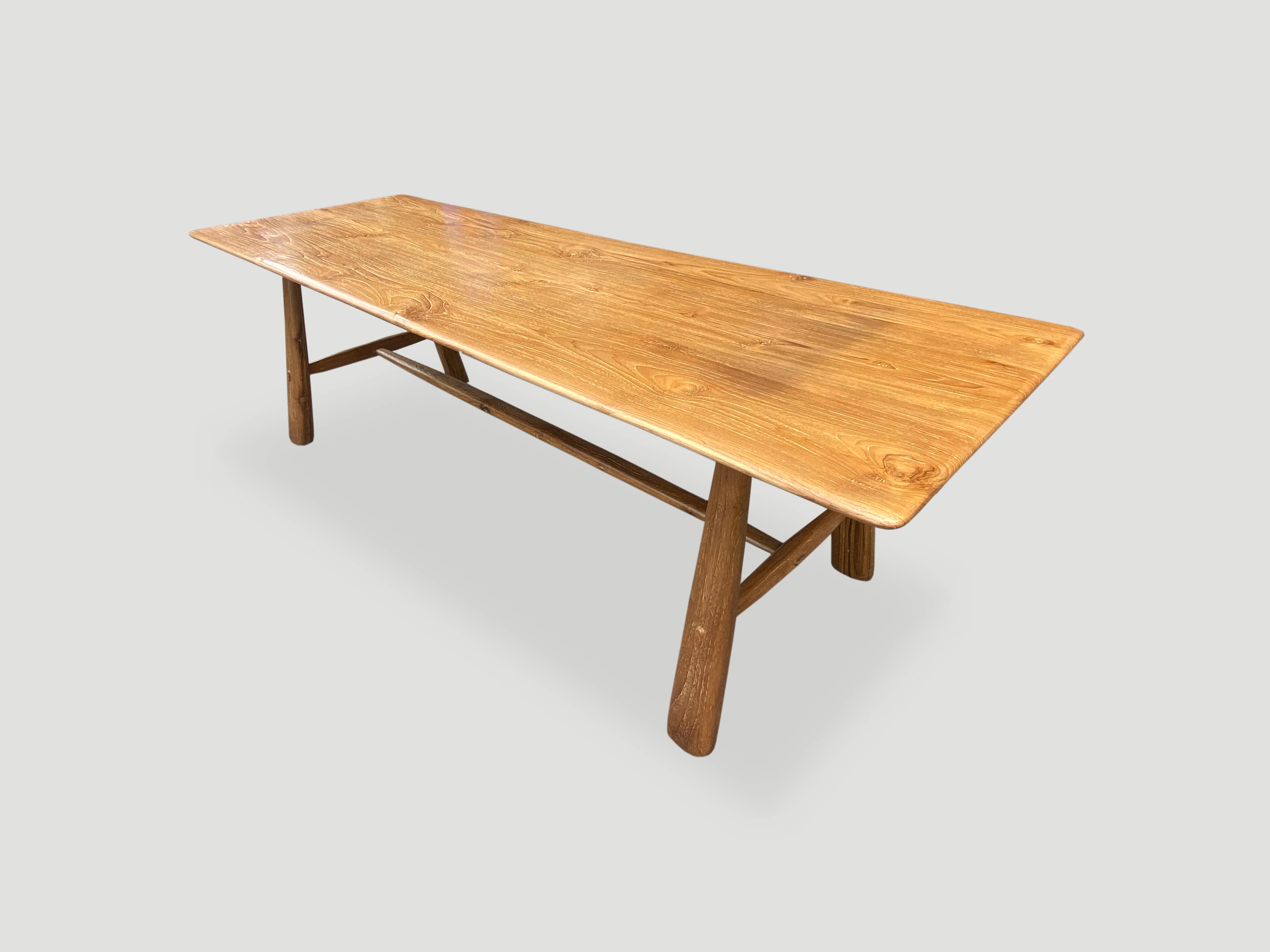 reclaimed teak wood dining table