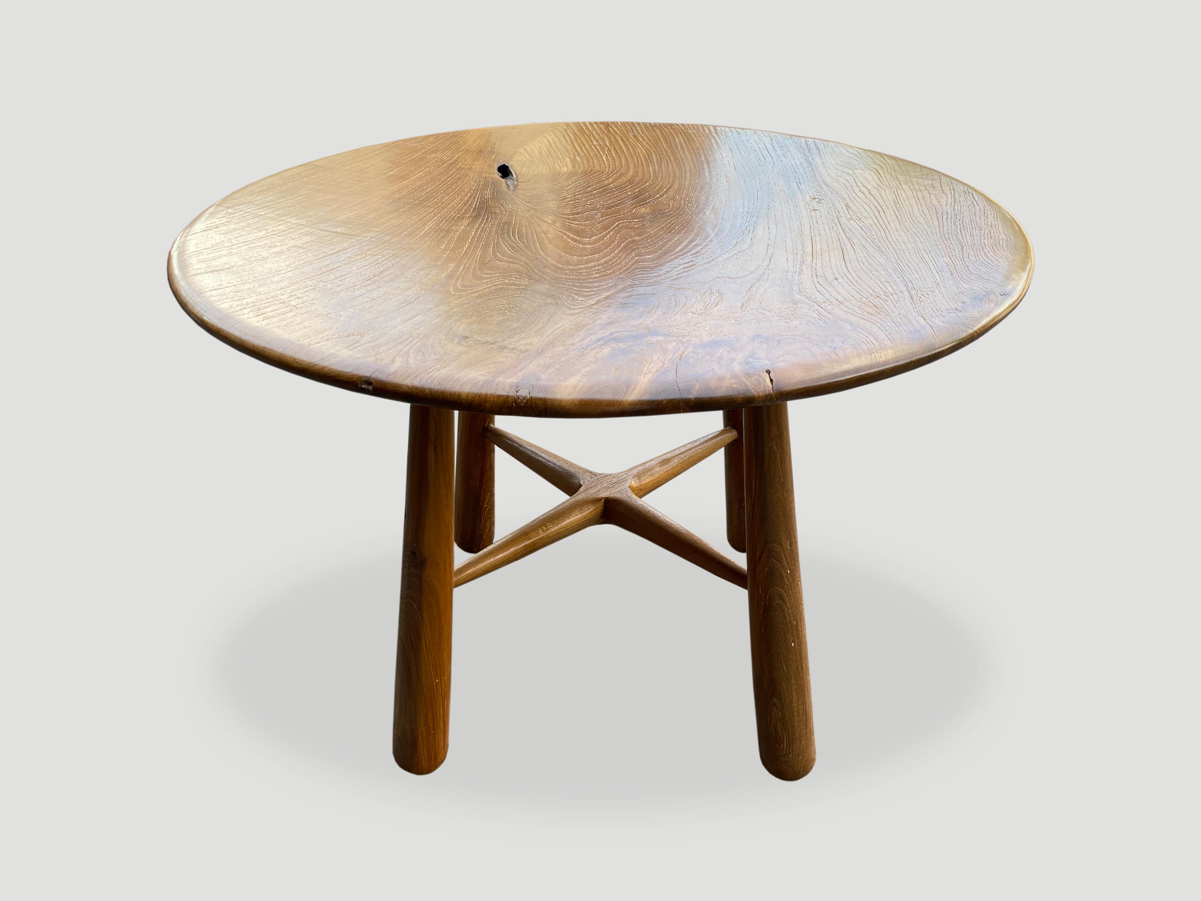 reclaimed teak wood dining table