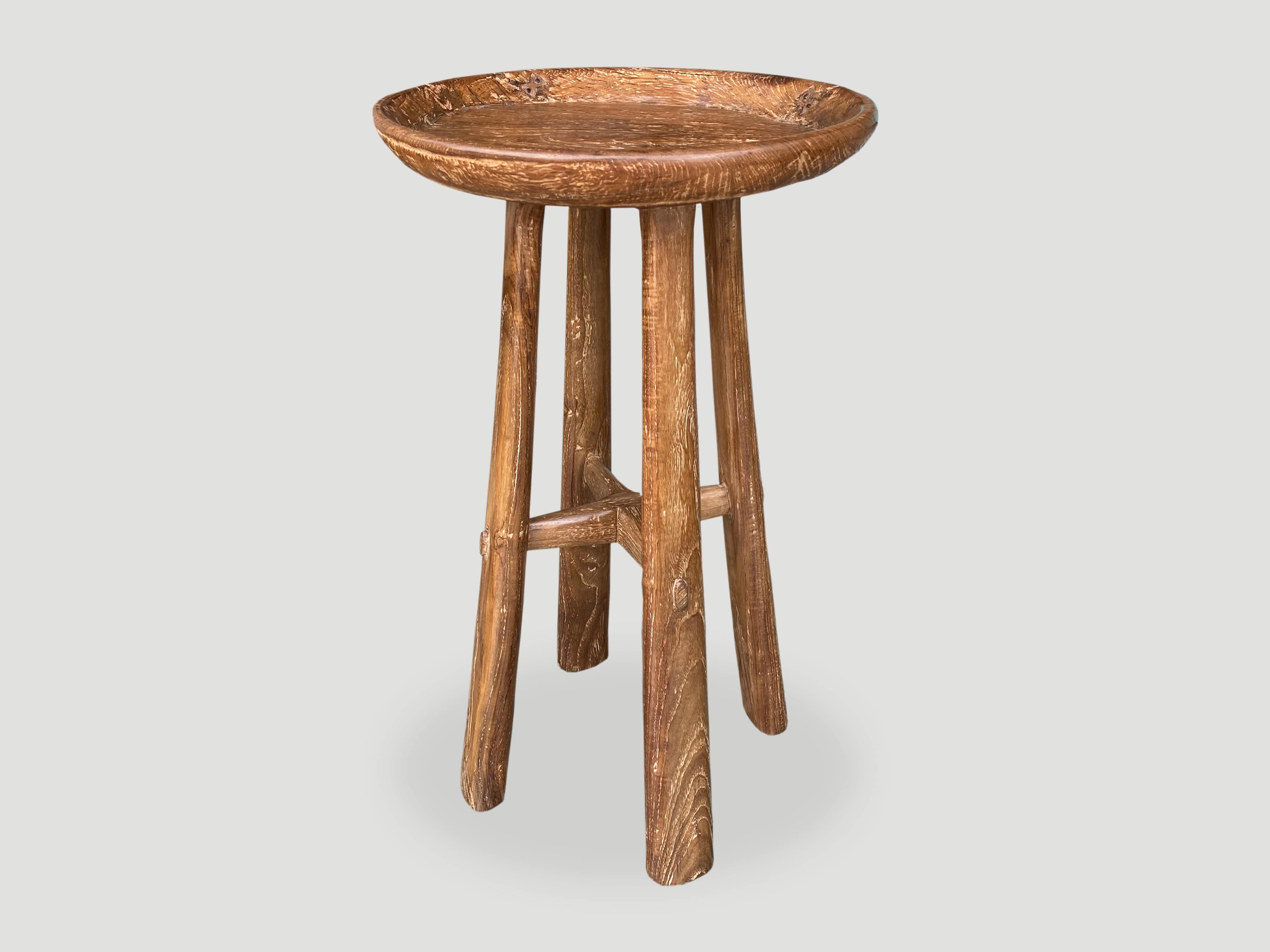 Mid Century Couture Antique Tray Side Table 3515B Andrianna Shamaris