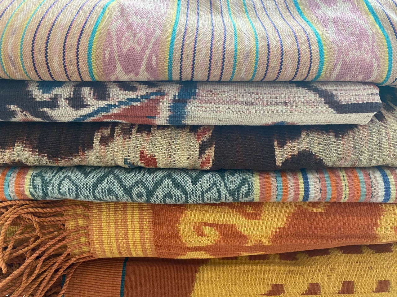 antique ikat textile from the island of Sumba