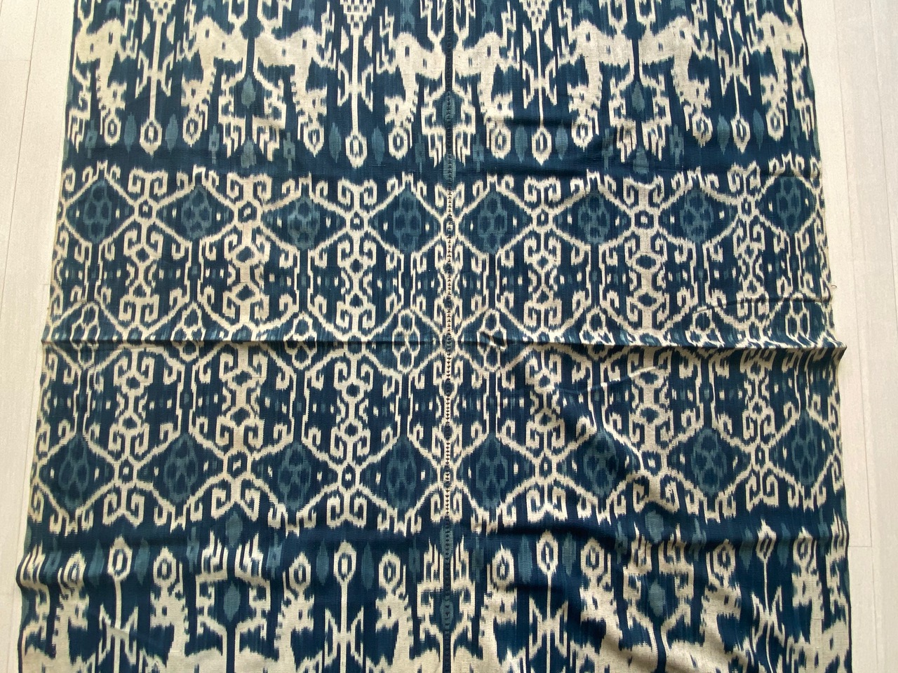 soft indigo Ikat, with stunning long tassels, from Sumba
