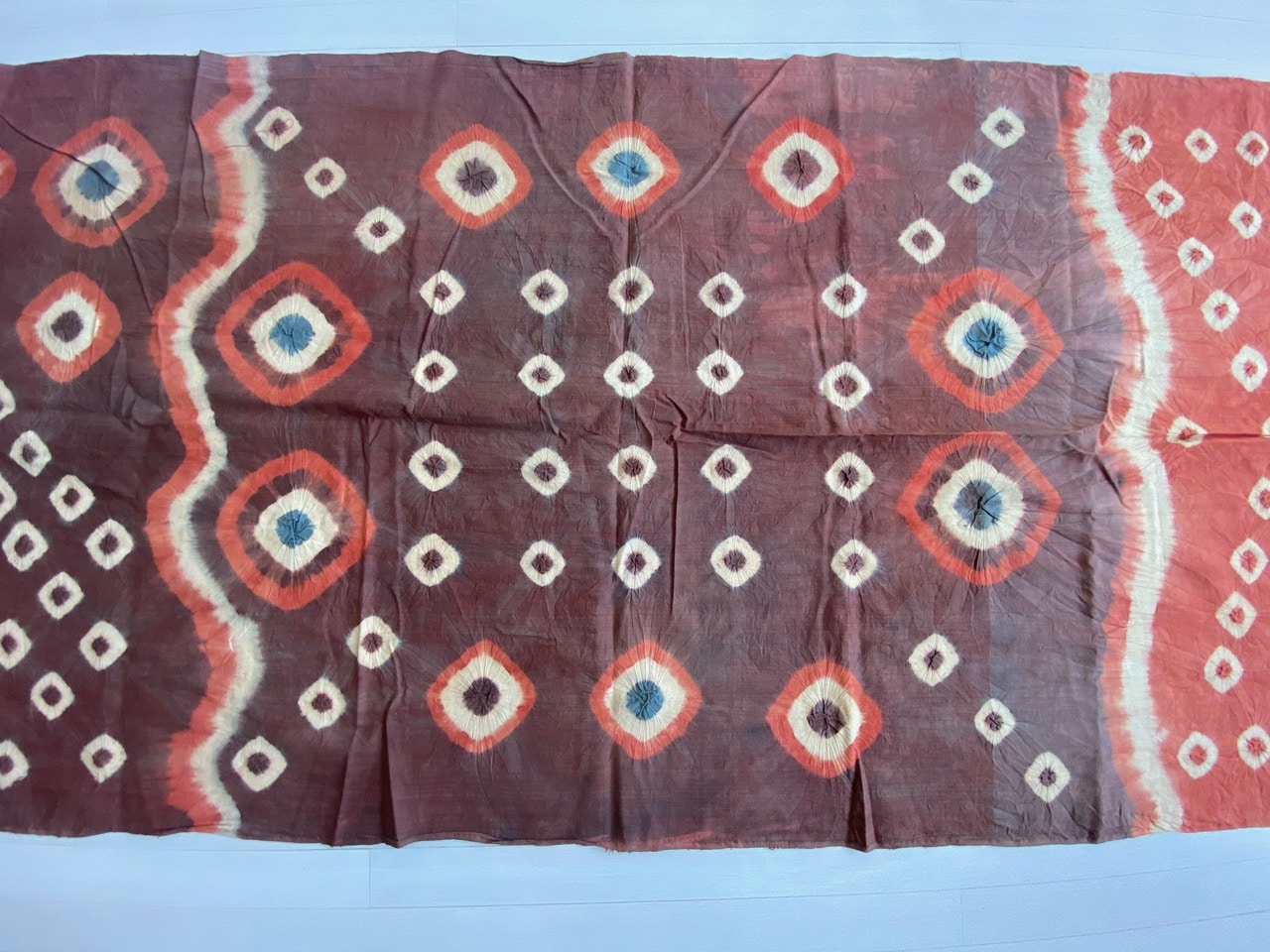 ‘pelangi’ tie-dyed textile from Toraja Land