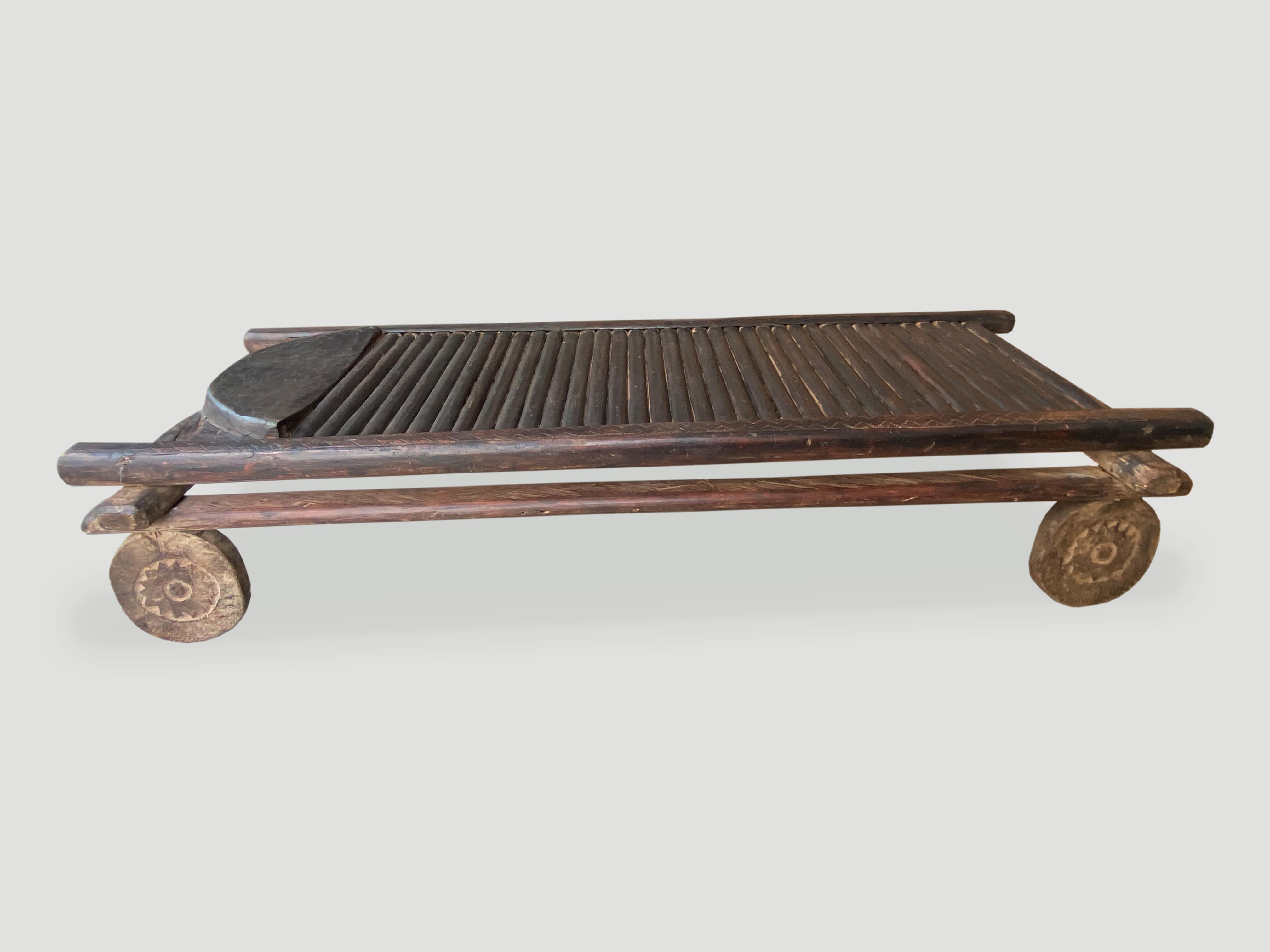 African antique bench or coffee table