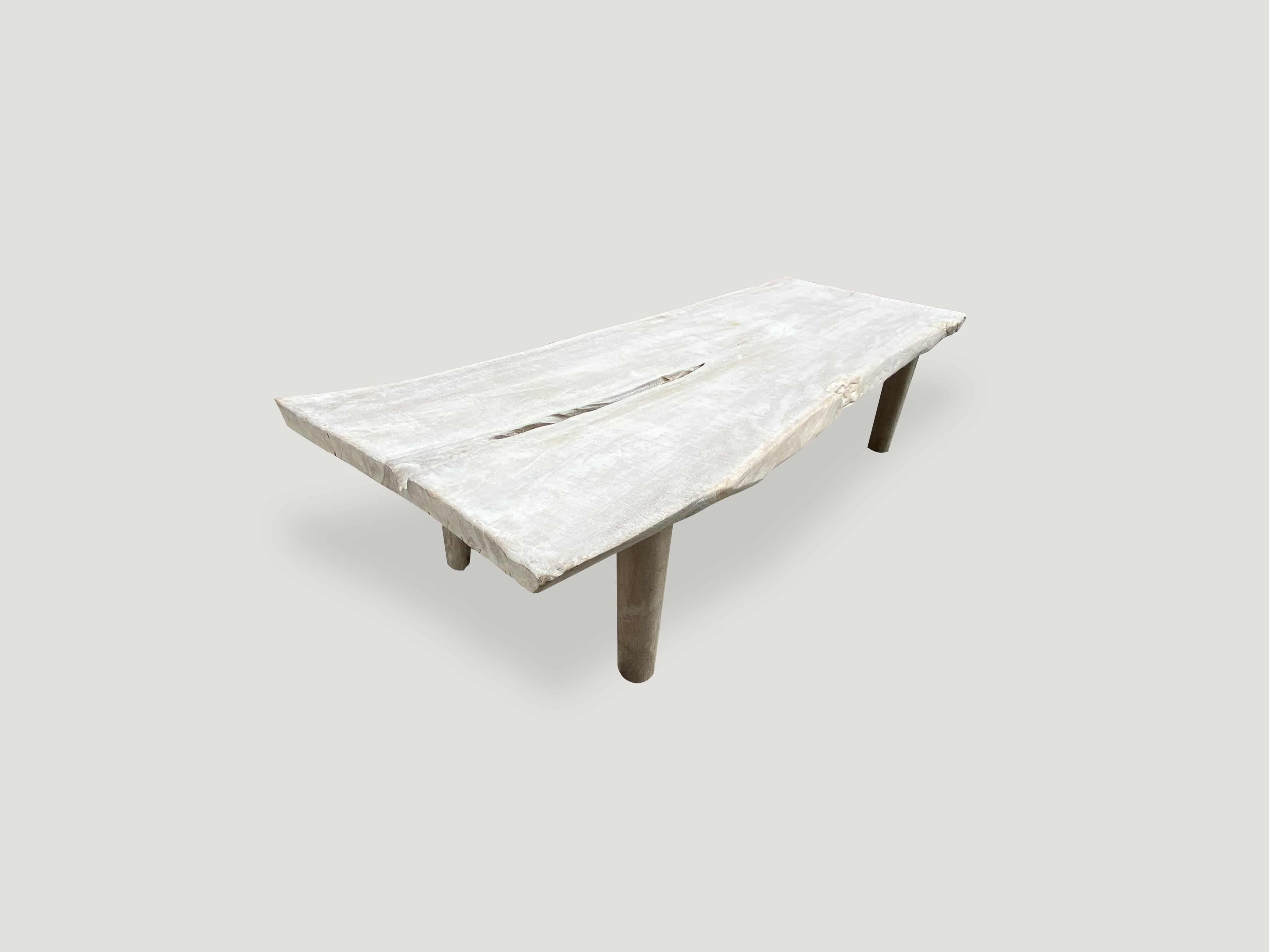 live edge single panel, reclaimed teak wood bench or coffee table