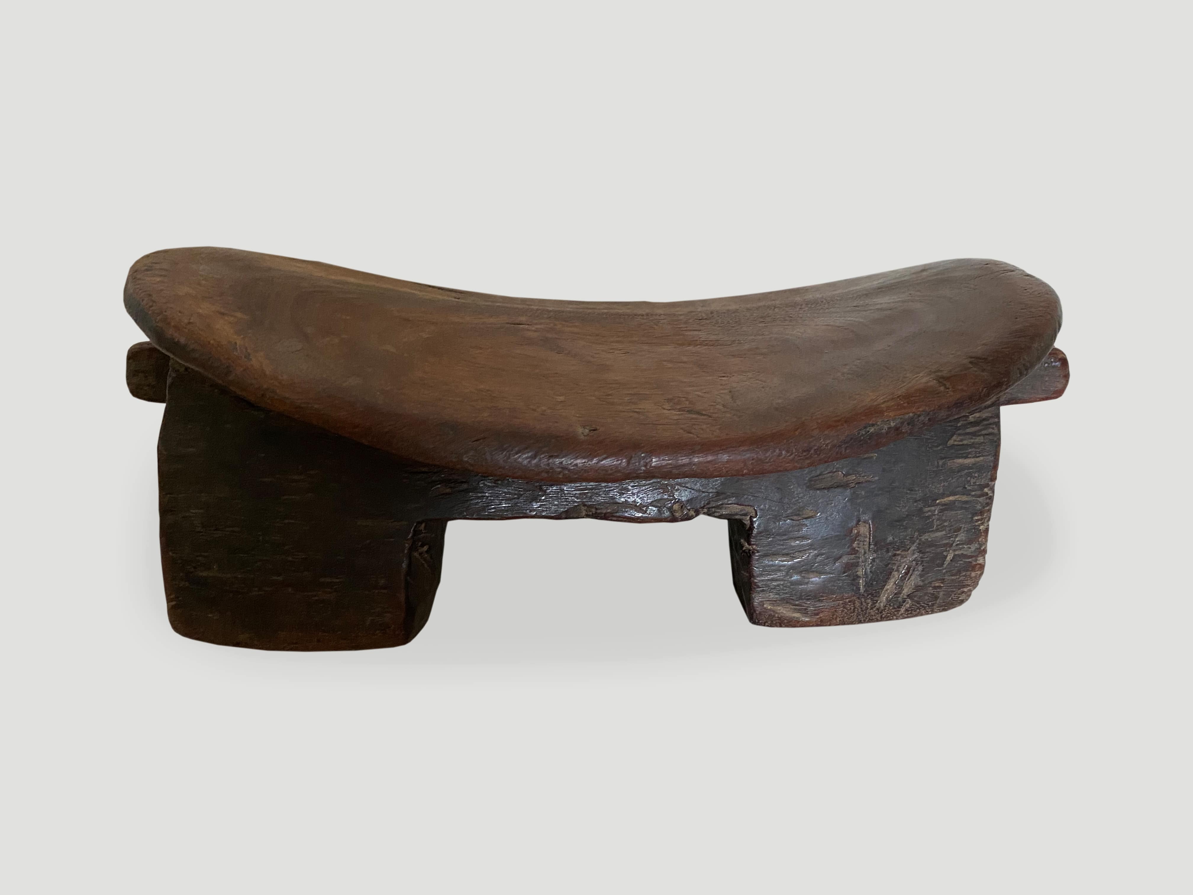 African stool hand carved from a single block of wood