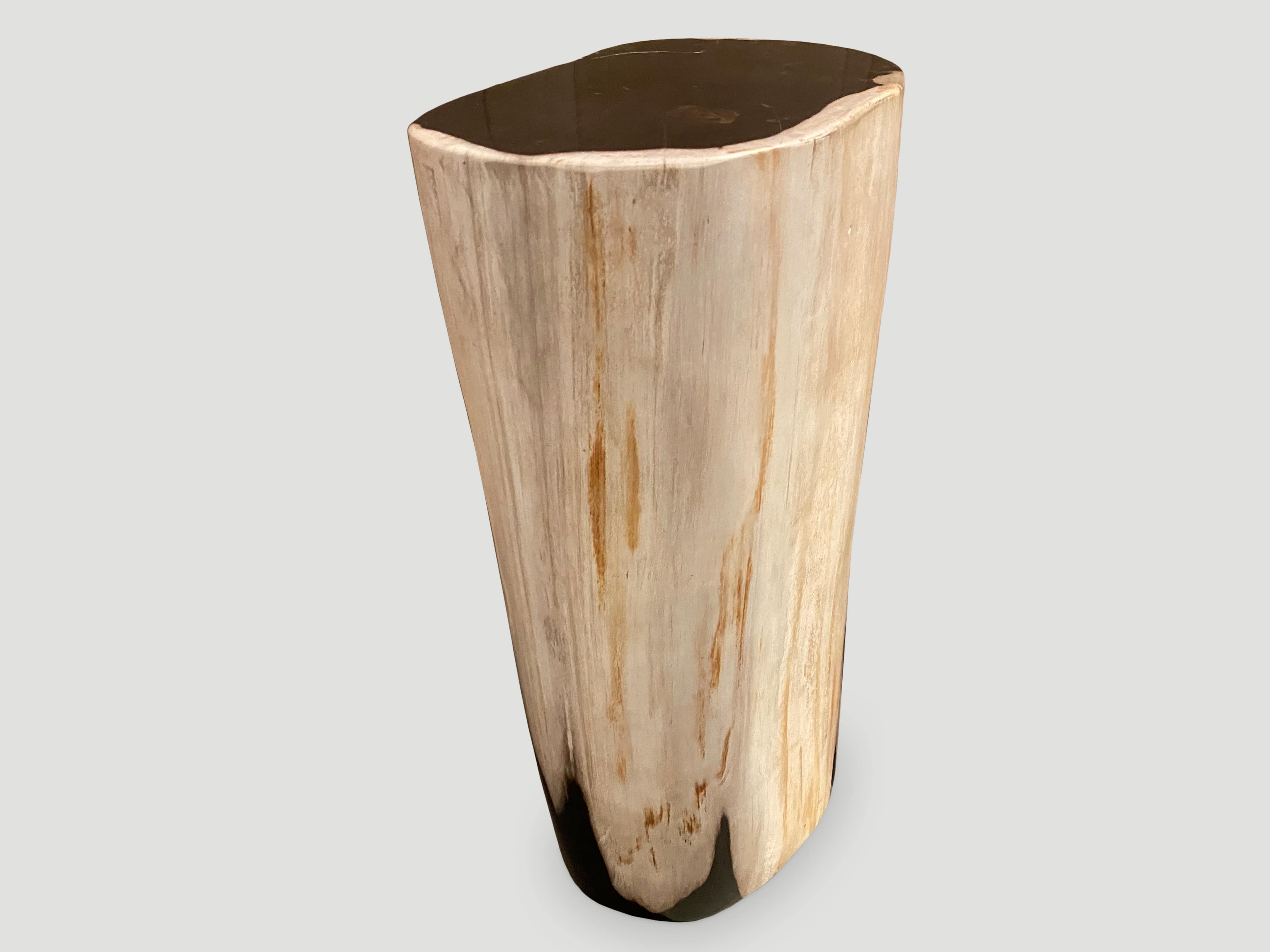 petrified wood side table or pedestal
