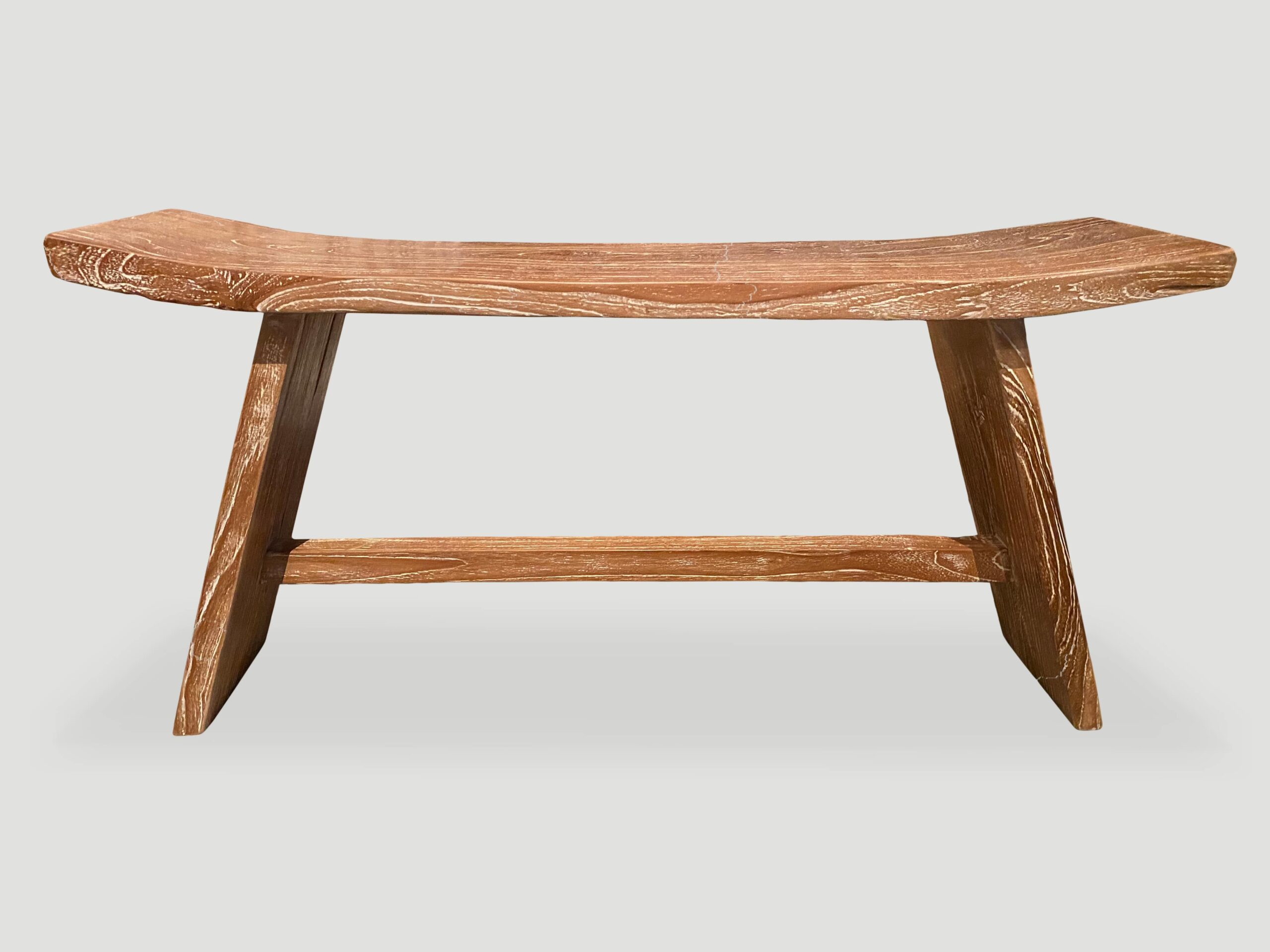 teak wood bench