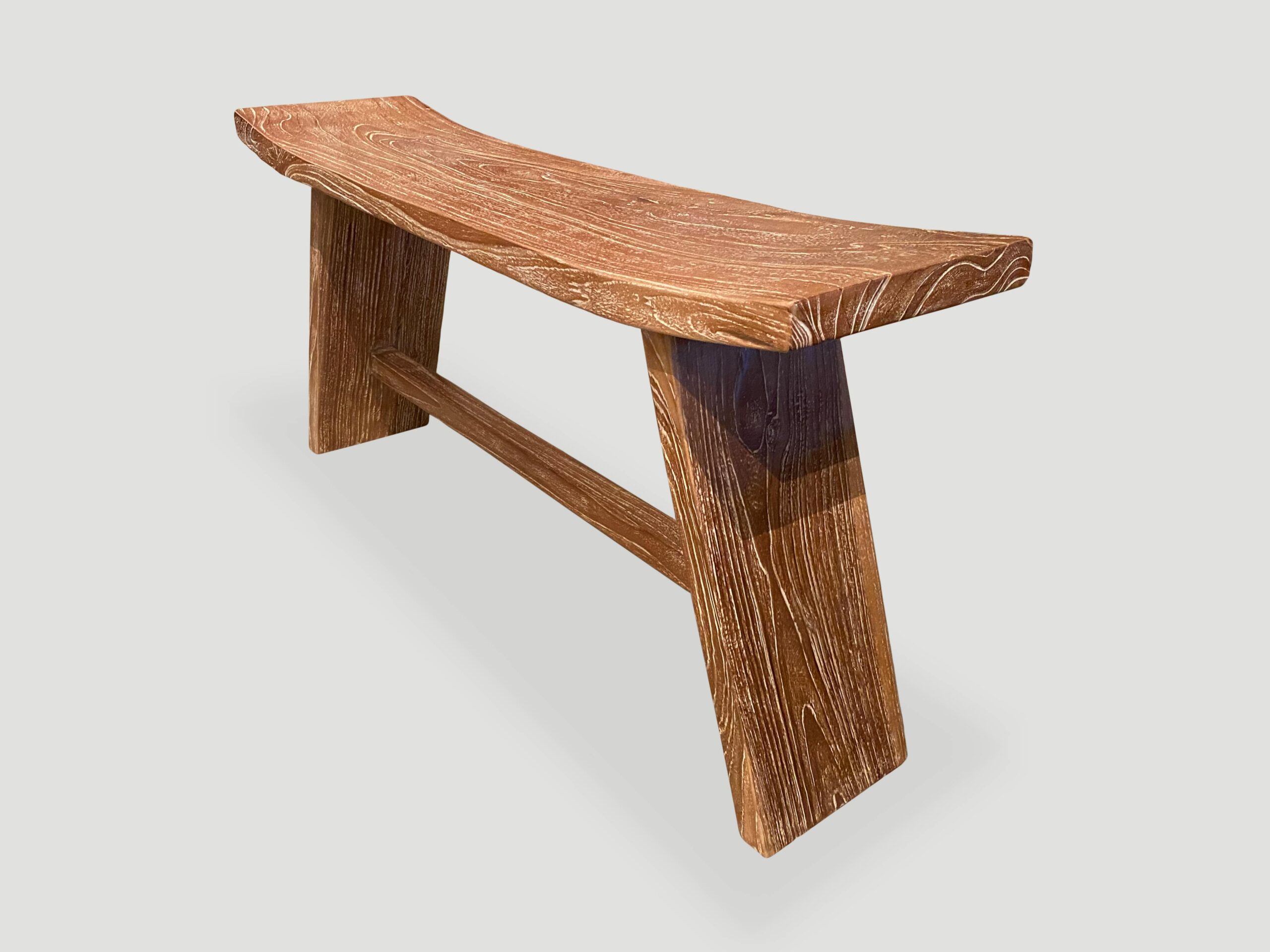 teak wood bench