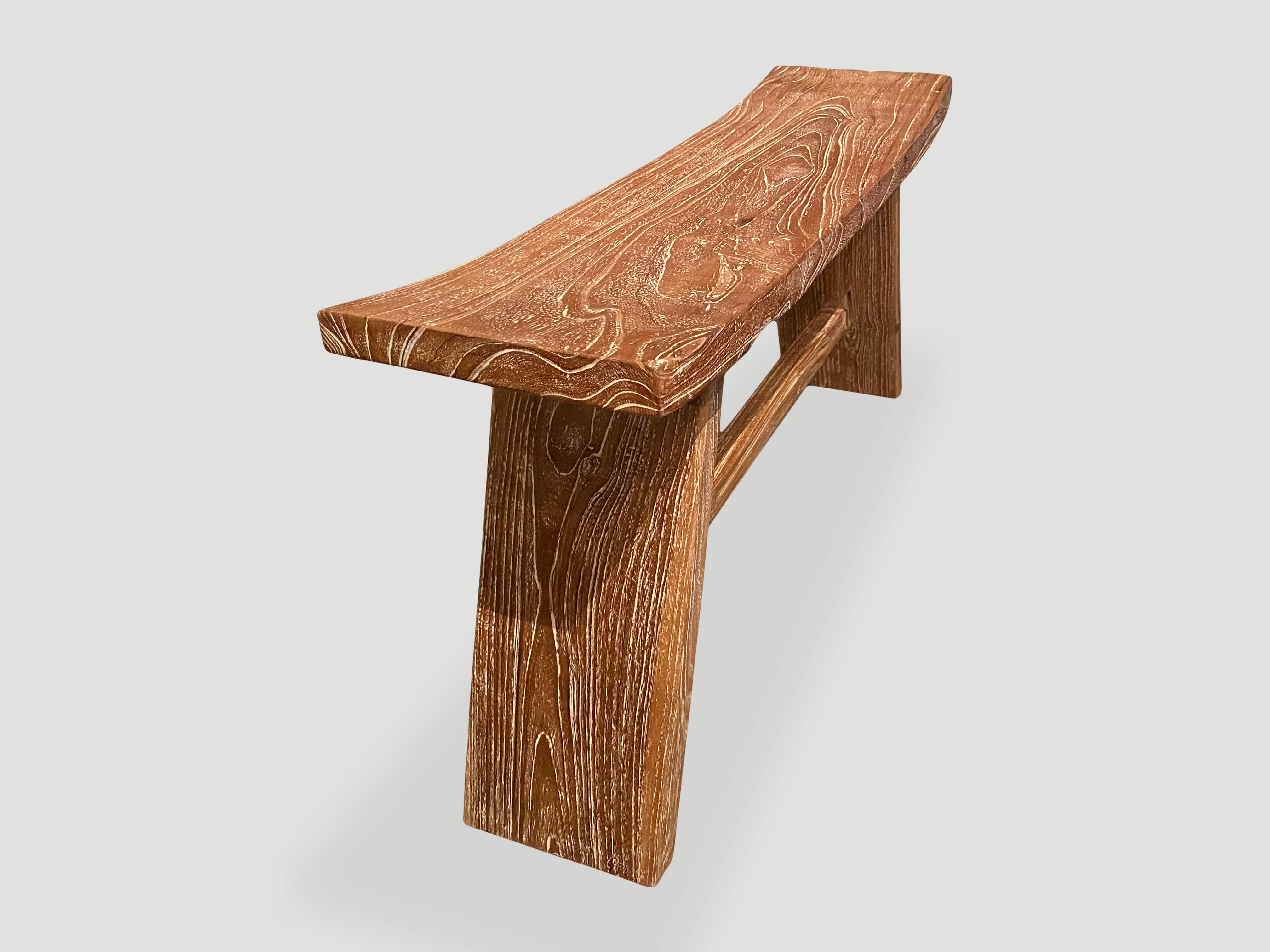 teak wood bench