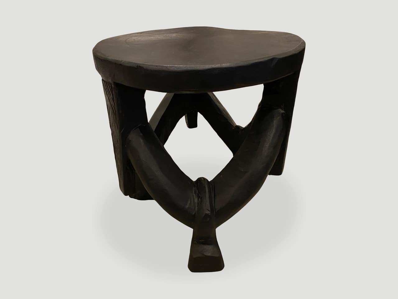 Tanzanian antique sculptural side table or stool.