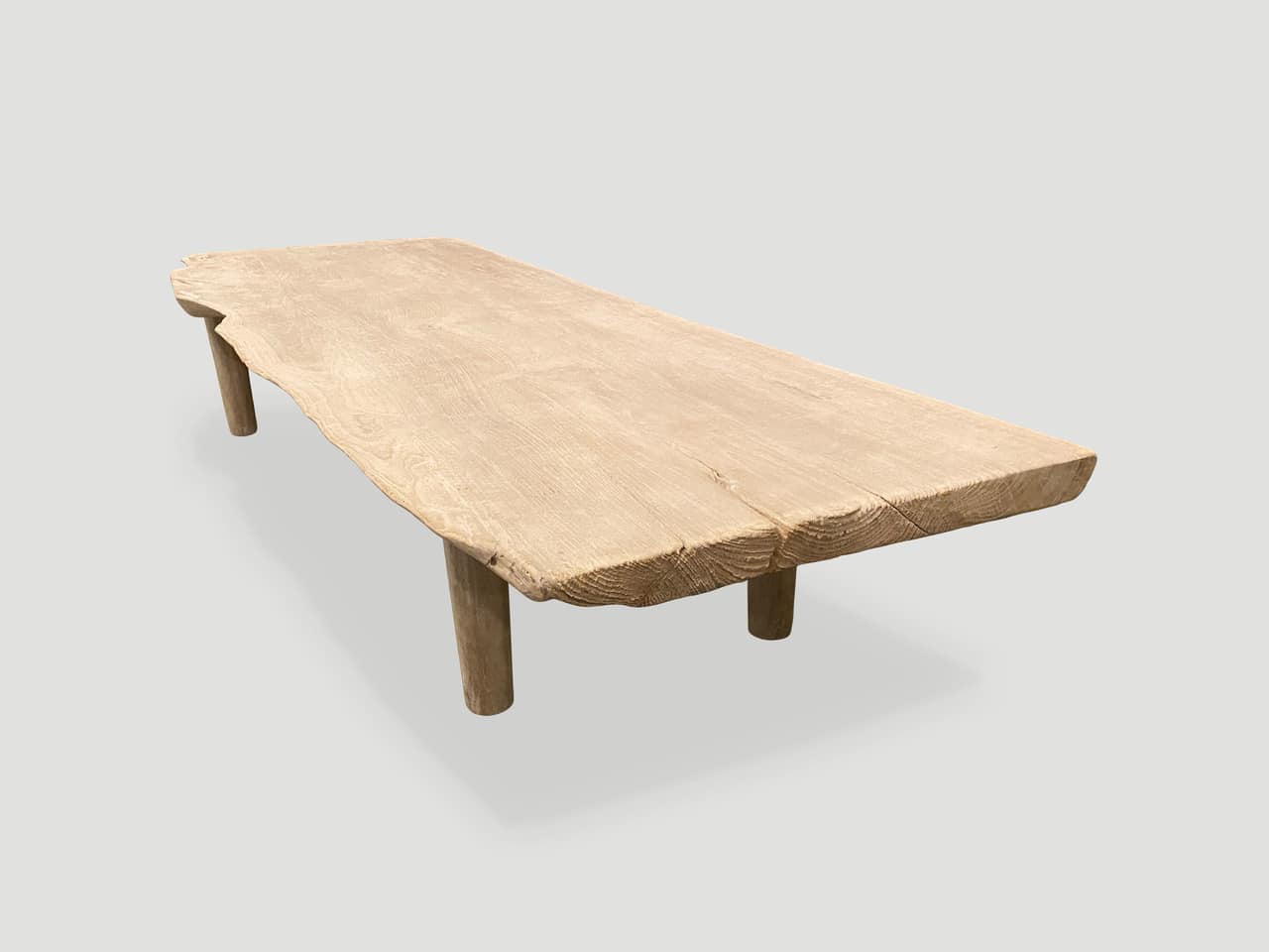 reclaimed teak wood bench or coffee table