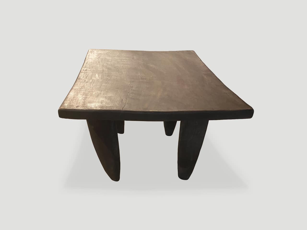 iroko wood antique african senufo coffee table