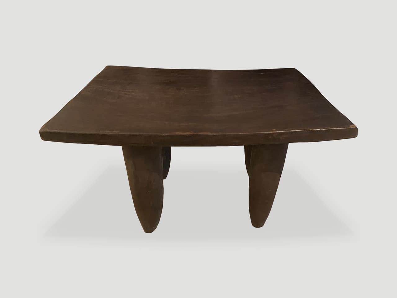 iroko wood antique african senufo coffee table