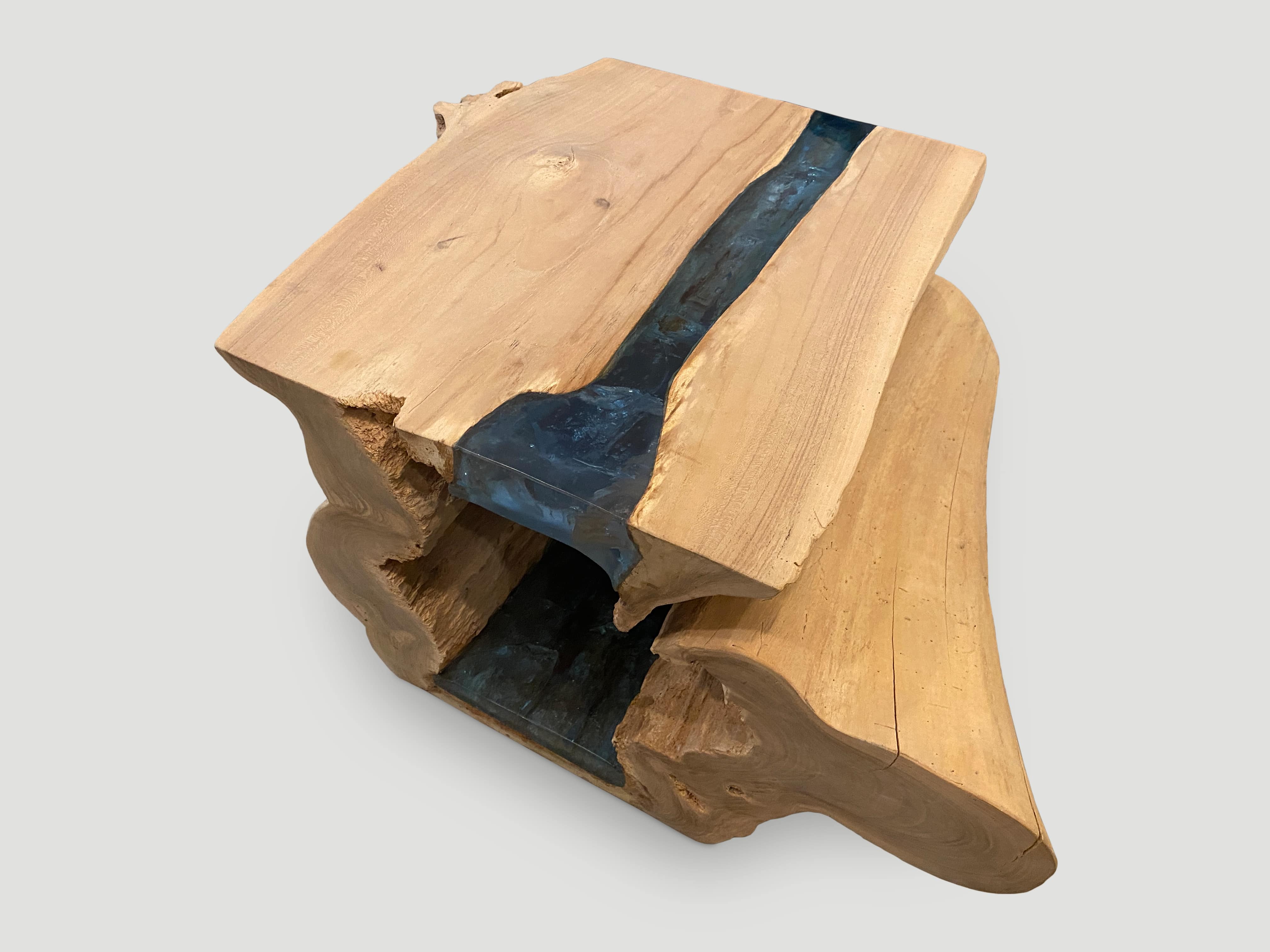 st. barts teak wood coffee table