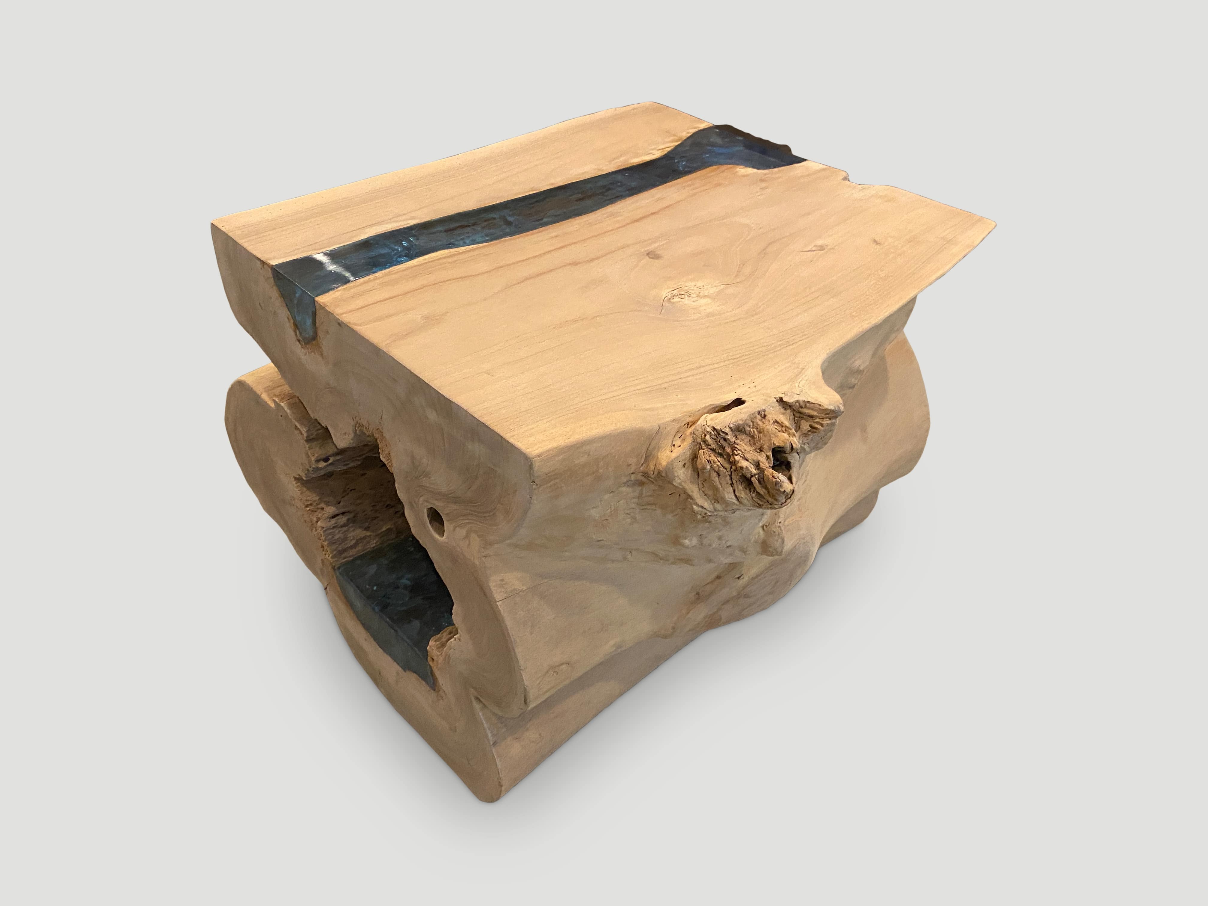 st. barts teak wood coffee table