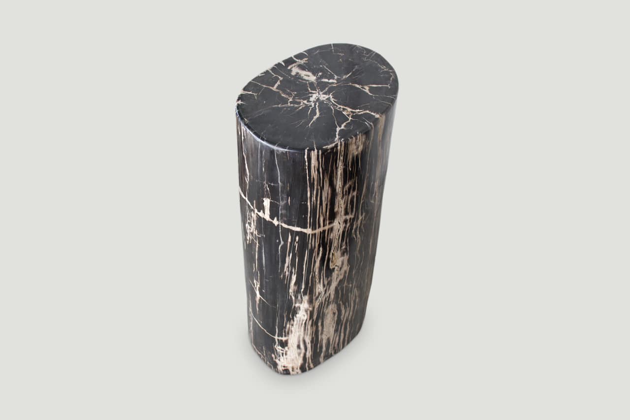 HIGH QUALITY PETRIFIED WOOD SIDE TABLE OR PEDESTAL