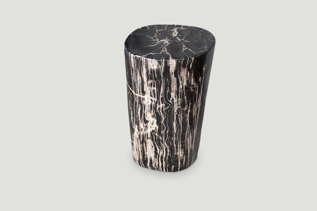 HIGH QUALITY PETRIFIED WOOD SIDE TABLE OR PEDESTAL