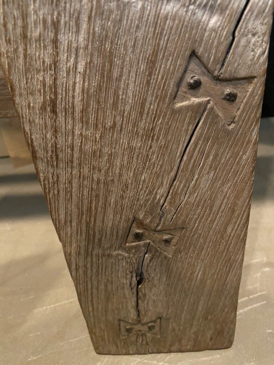 teak wood console