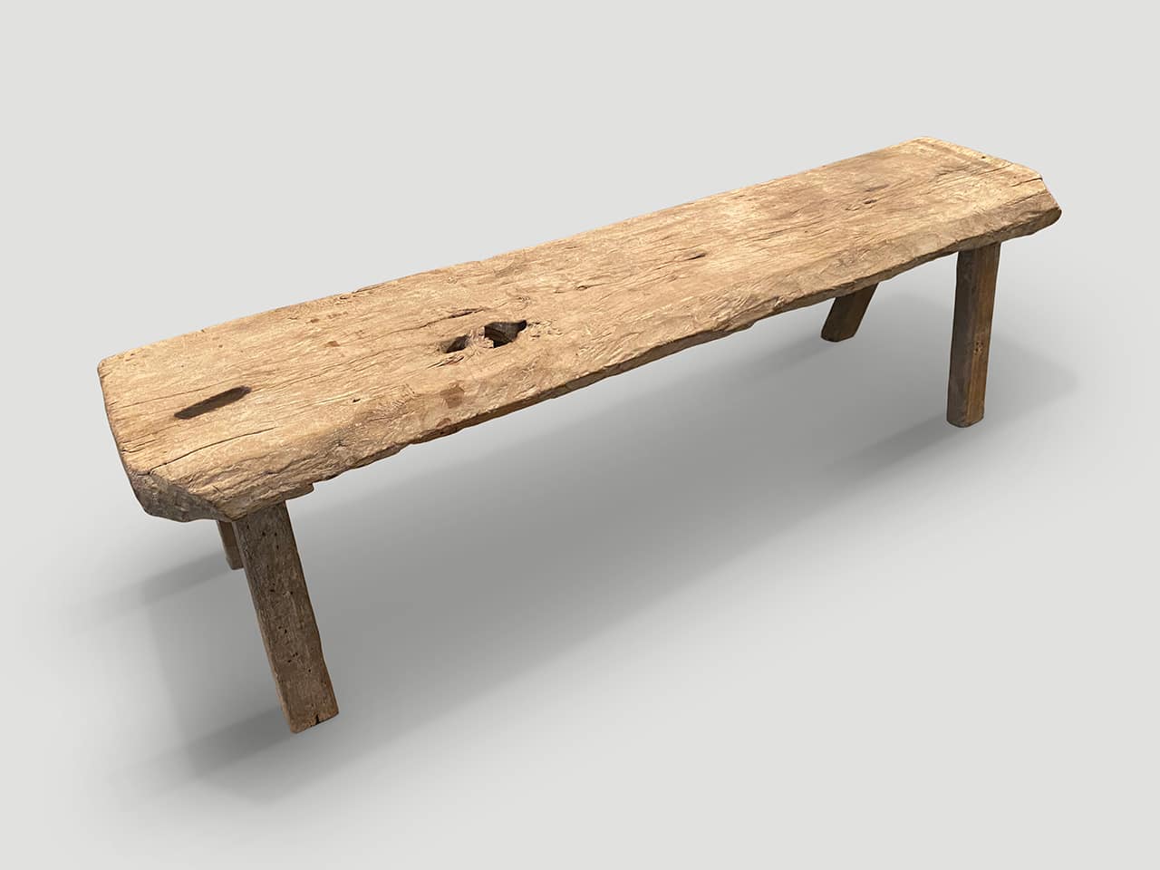 antique single panel bench