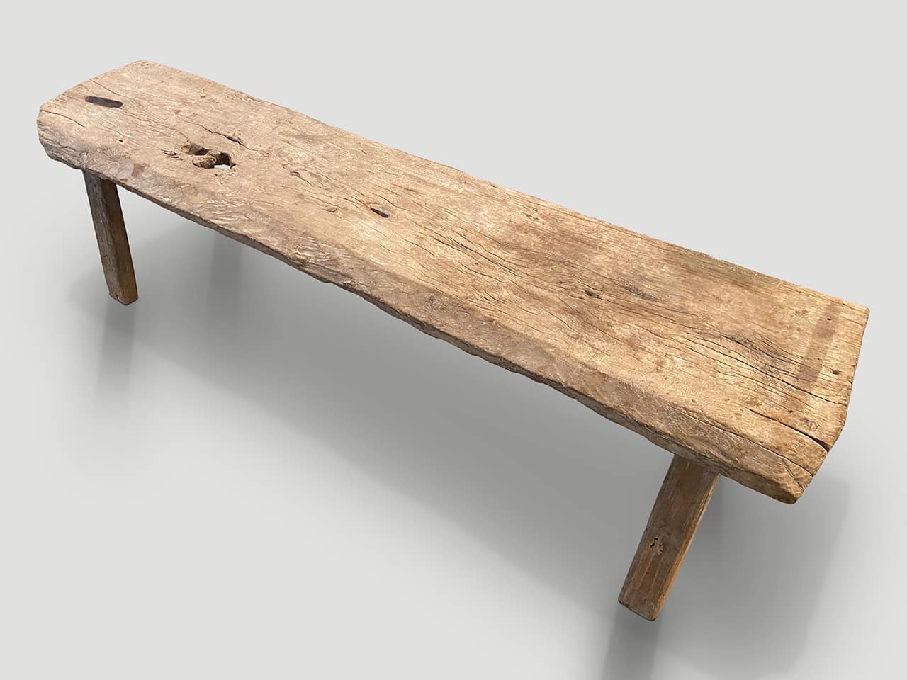 antique single panel bench