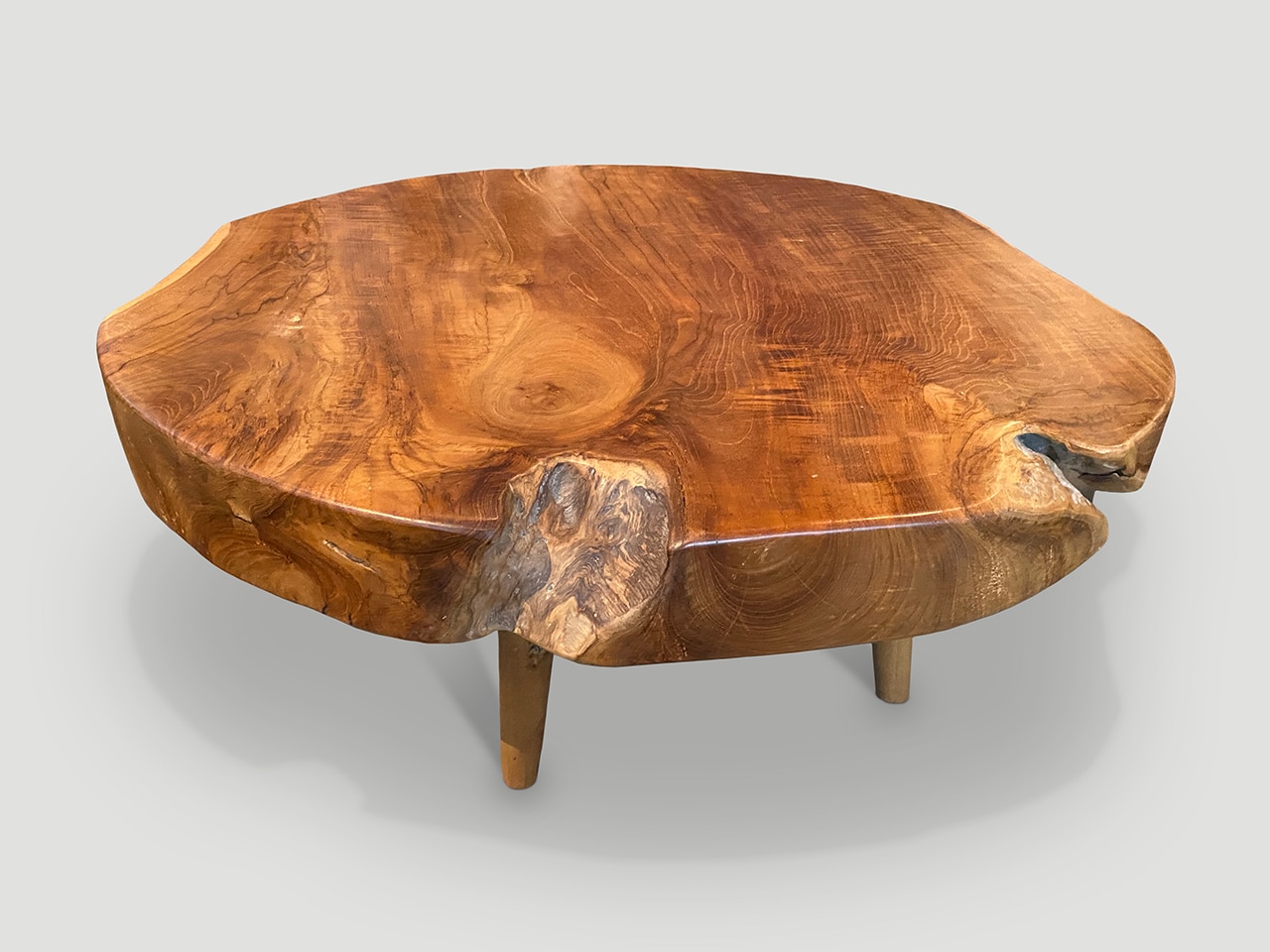 mid century style organic coffee table