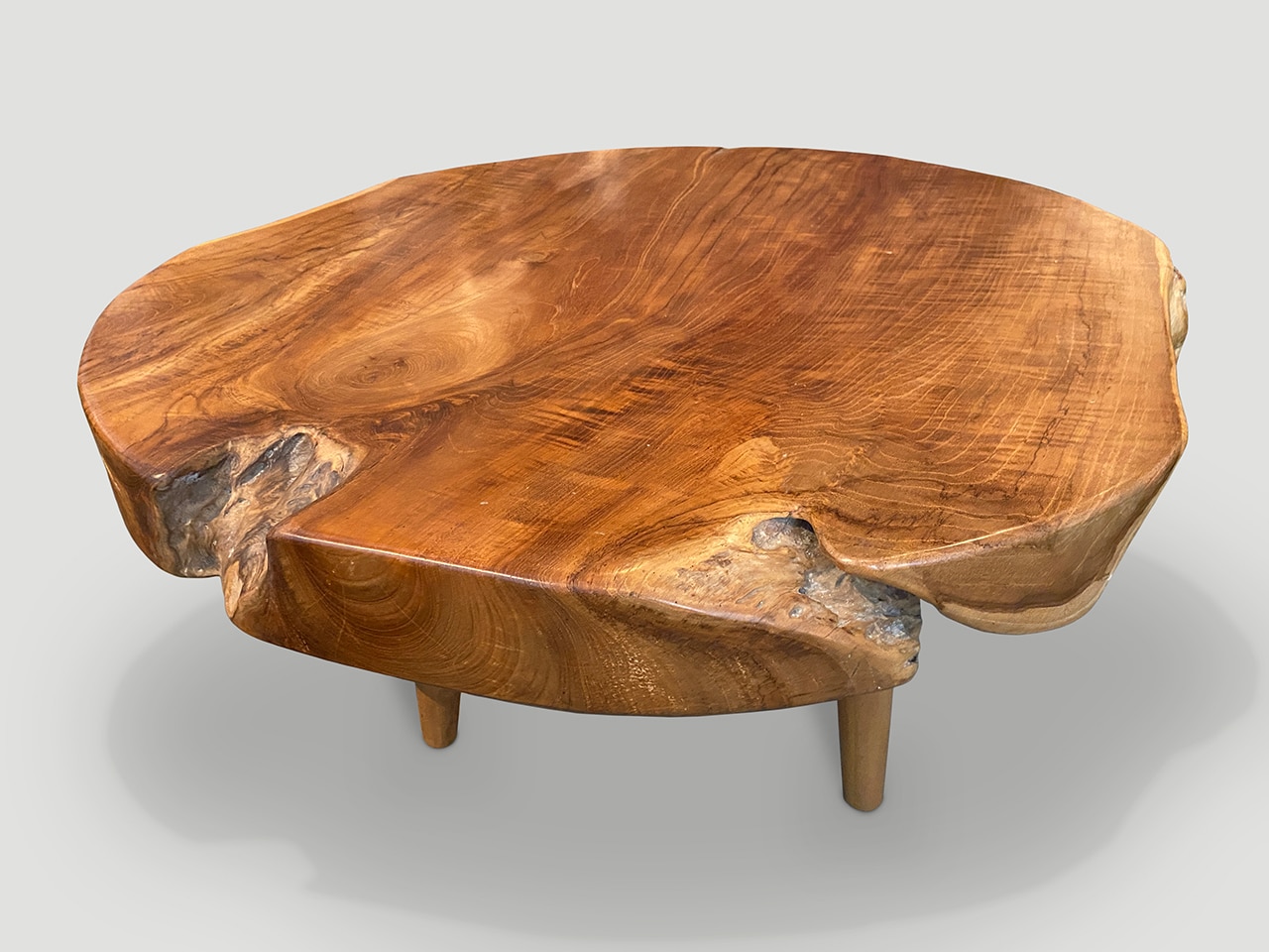 mid century style organic coffee table