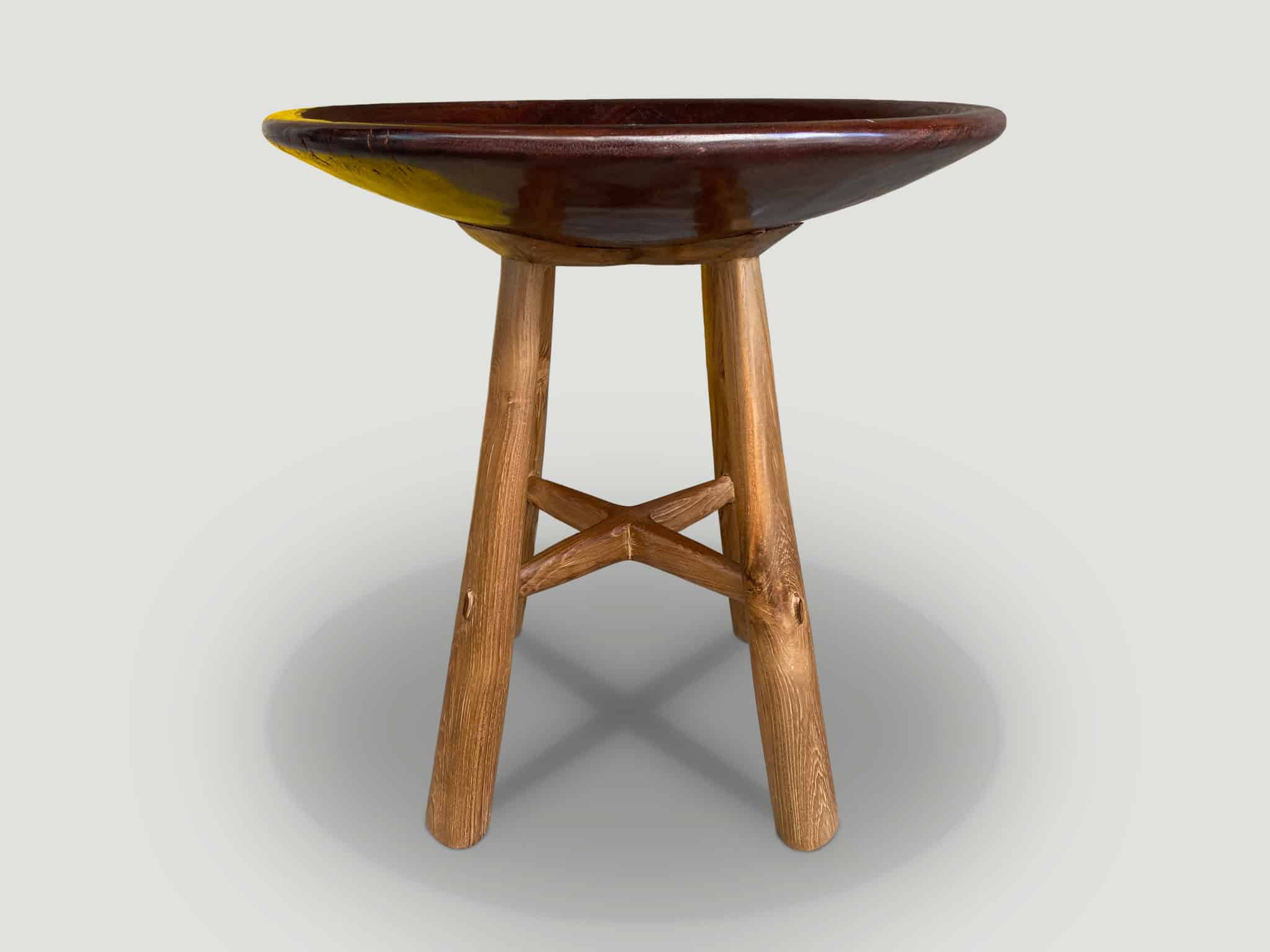 mid century couture side table