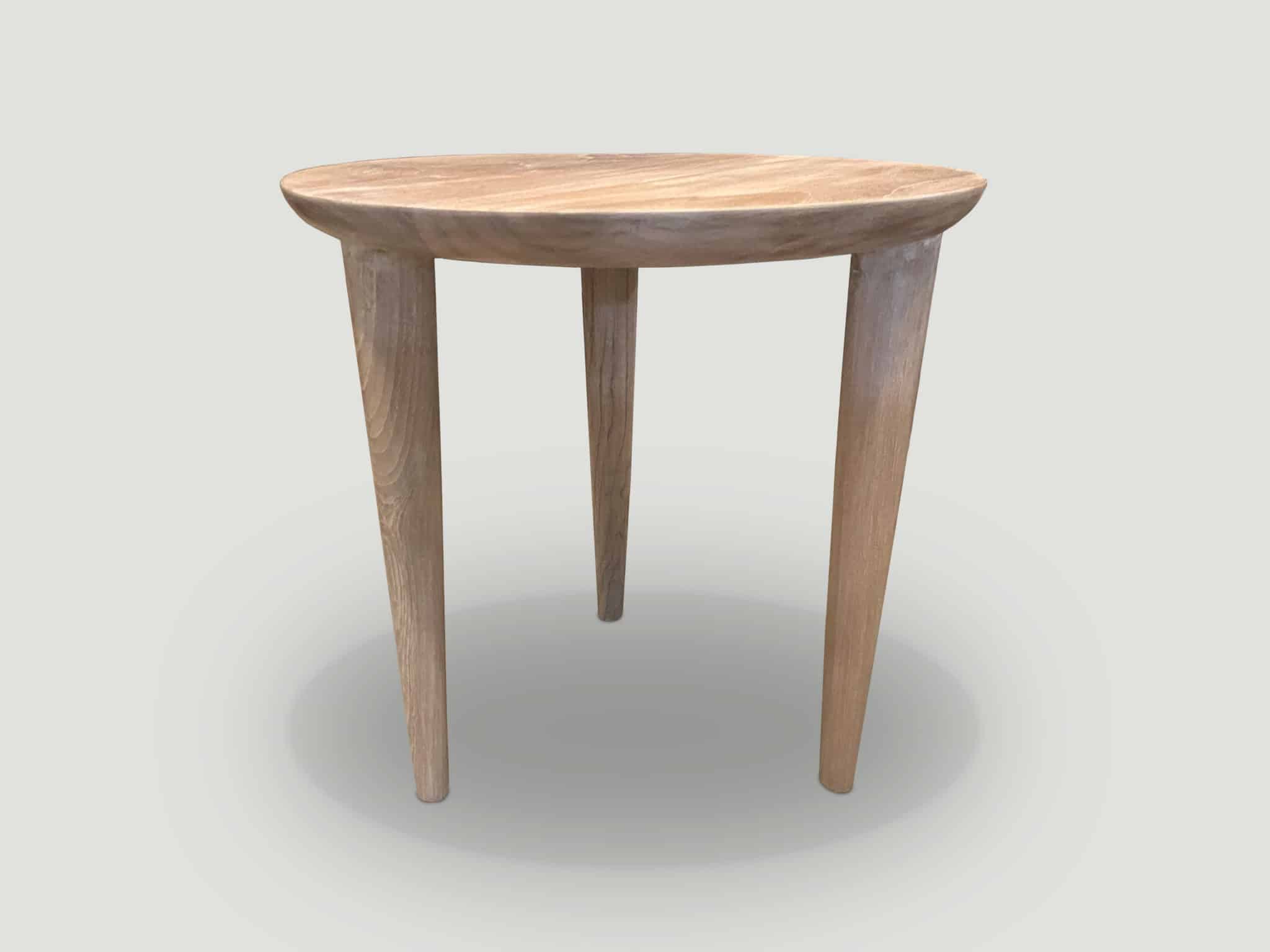 minimalist bevelled side table